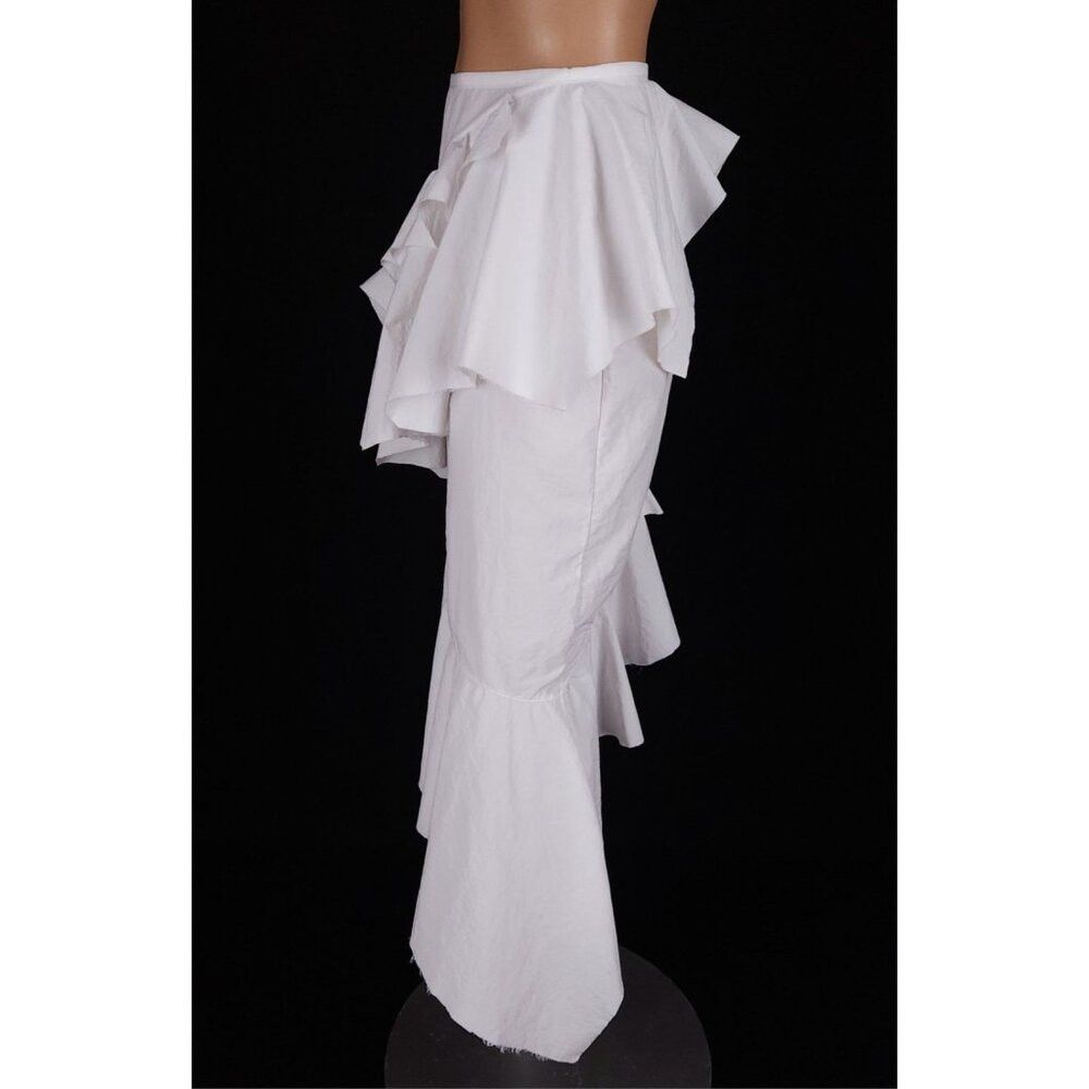 Marques'Almeida Marques Almeida Asymmetrical Tiered Skirt Size 6 White $375 Size 28" / US 6 / IT 42 - 6 Thumbnail