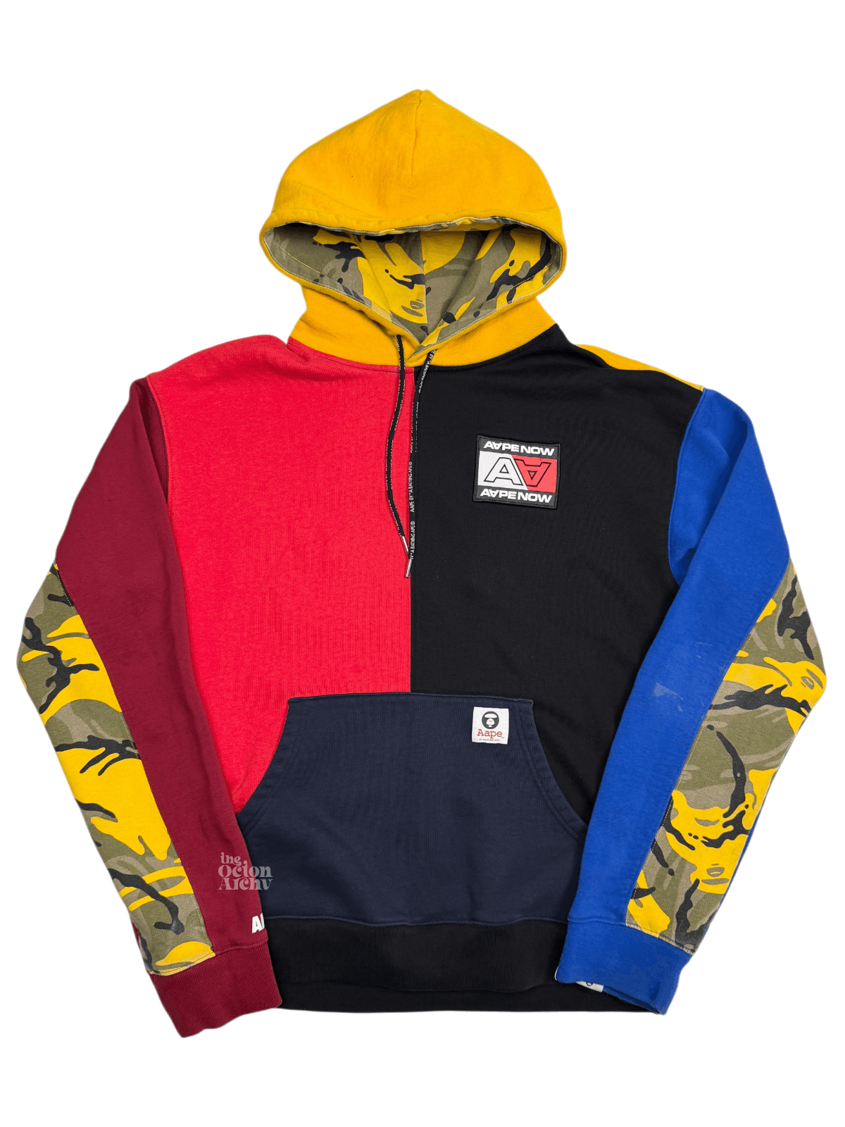 Aape Aape x Bape Colorblock Hoodie Multicolor AAPSWM3464XXB Size US L / EU 52-54 / 3 - 1 Thumbnail