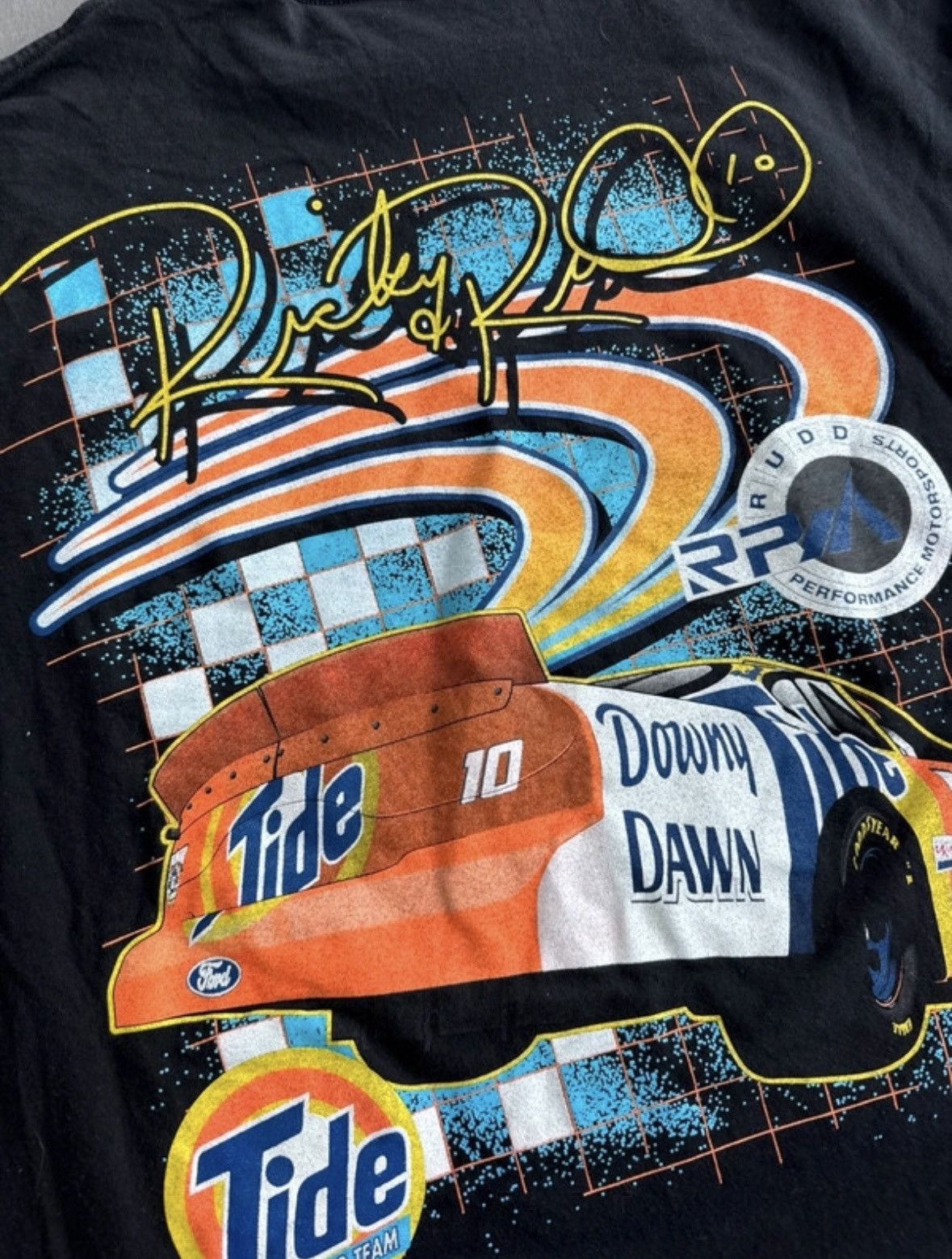 Vintage Vintage Ricky Rudd T-shirt 90' Size US XL / EU 56 / 4 - 4 Thumbnail