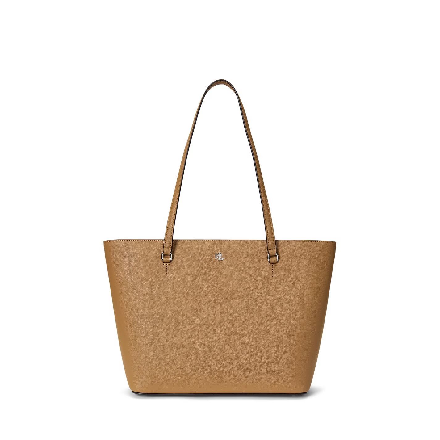 Lauren Ralph Lauren o1g2r1mq0825 Size: OS / Medium Karly Tote Bag in Camel Size ONE SIZE - 1 Thumbnail