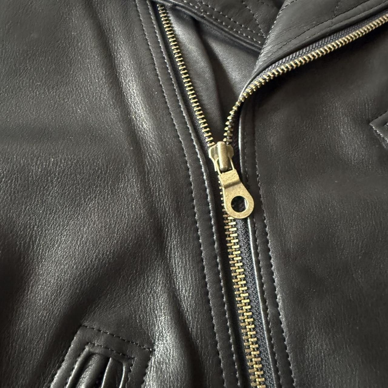 Vintage Vintage Biker Jacket Black Real Leather Size US L / EU 52-54 / 3 - 5 Thumbnail