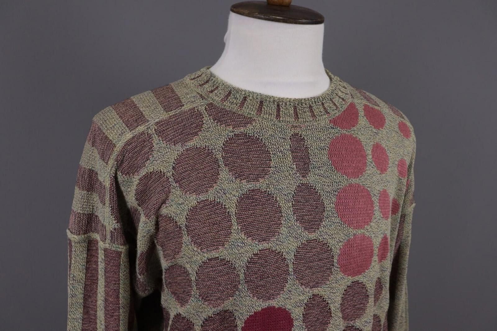 Carlo Colucci Carlo Colucci Crew Neck Multicolour Knit Sweater Size 54 Size US M / EU 48-50 / 2 - 6 Thumbnail