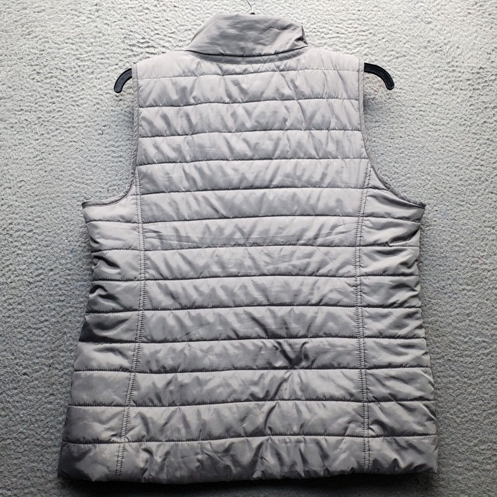 Banana Republic Banana Republic Puffer Vest Womens XL Gray Quilted Packable Down Slim Fit Zip Up Vest Size XL / US 12-14 / IT 48-50 - 2 Thumbnail