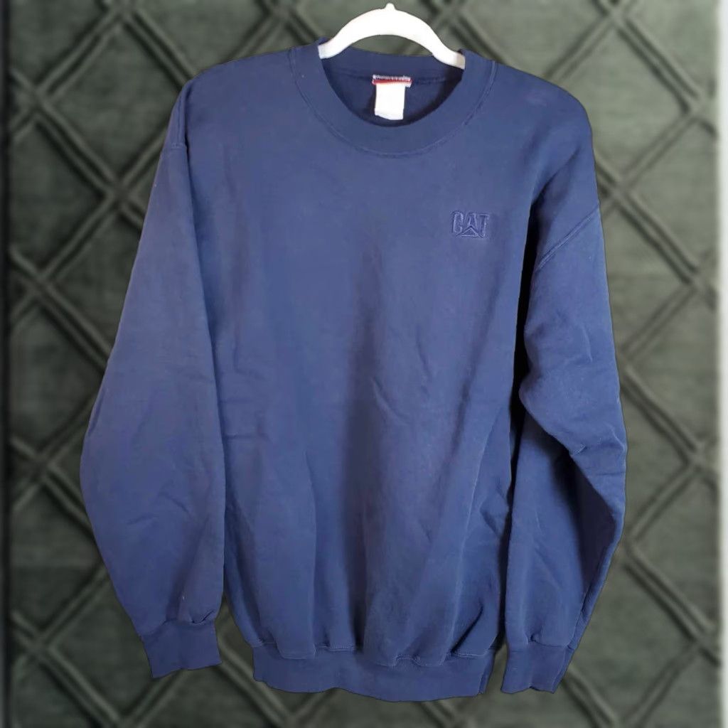 Champion VINTAGE CAT Equipment Sweater Mens M Blue Y2K Champion Sweatshirt Pullover Size M Regular Top Boys Girls Mens Size US M / EU 48-50 / 2 - 1 Thumbnail