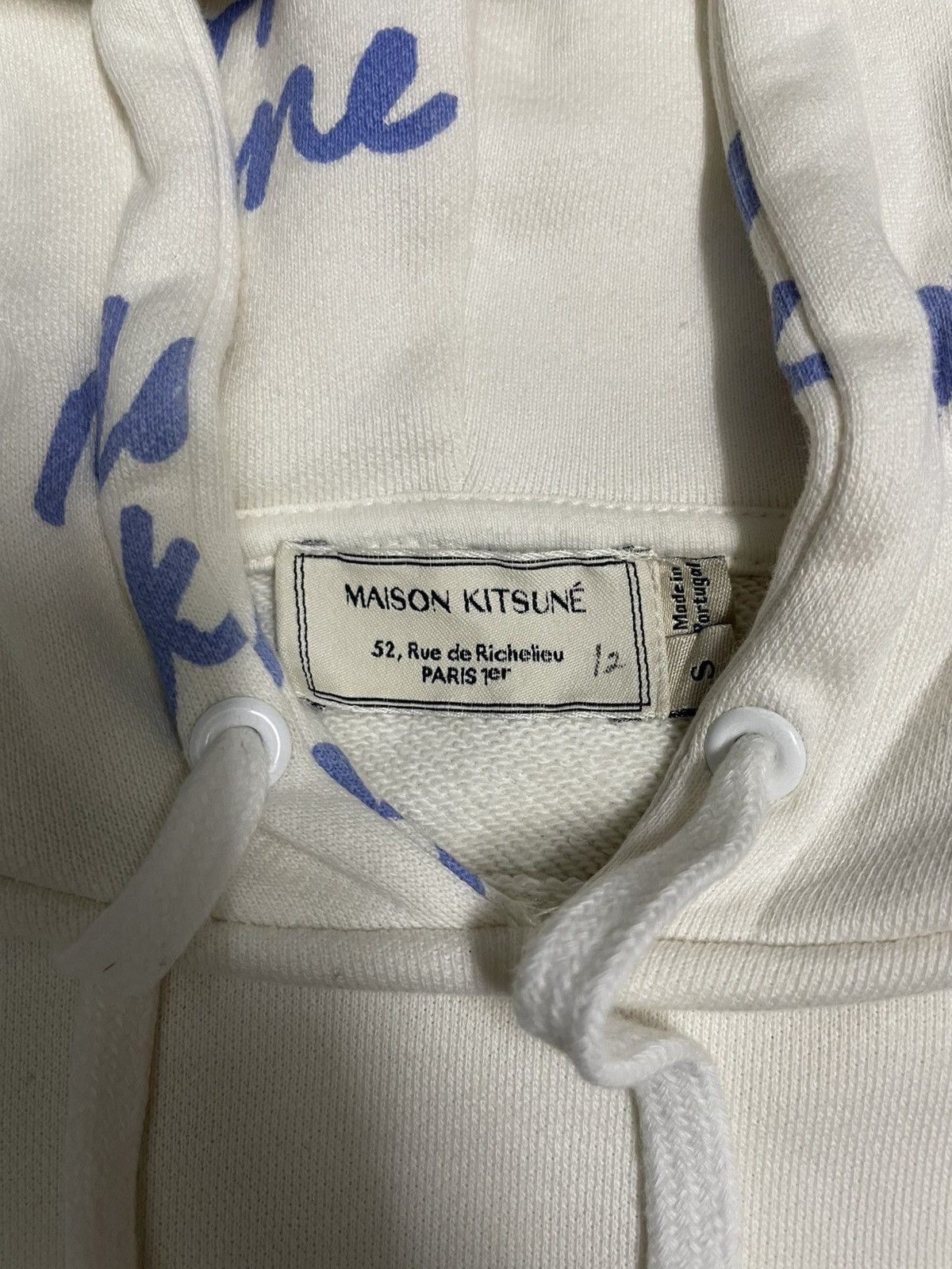 Maison Kitsune Maison Kitsune Hoodie Spellout Size US S / EU 44-46 / 1 - 6 Thumbnail