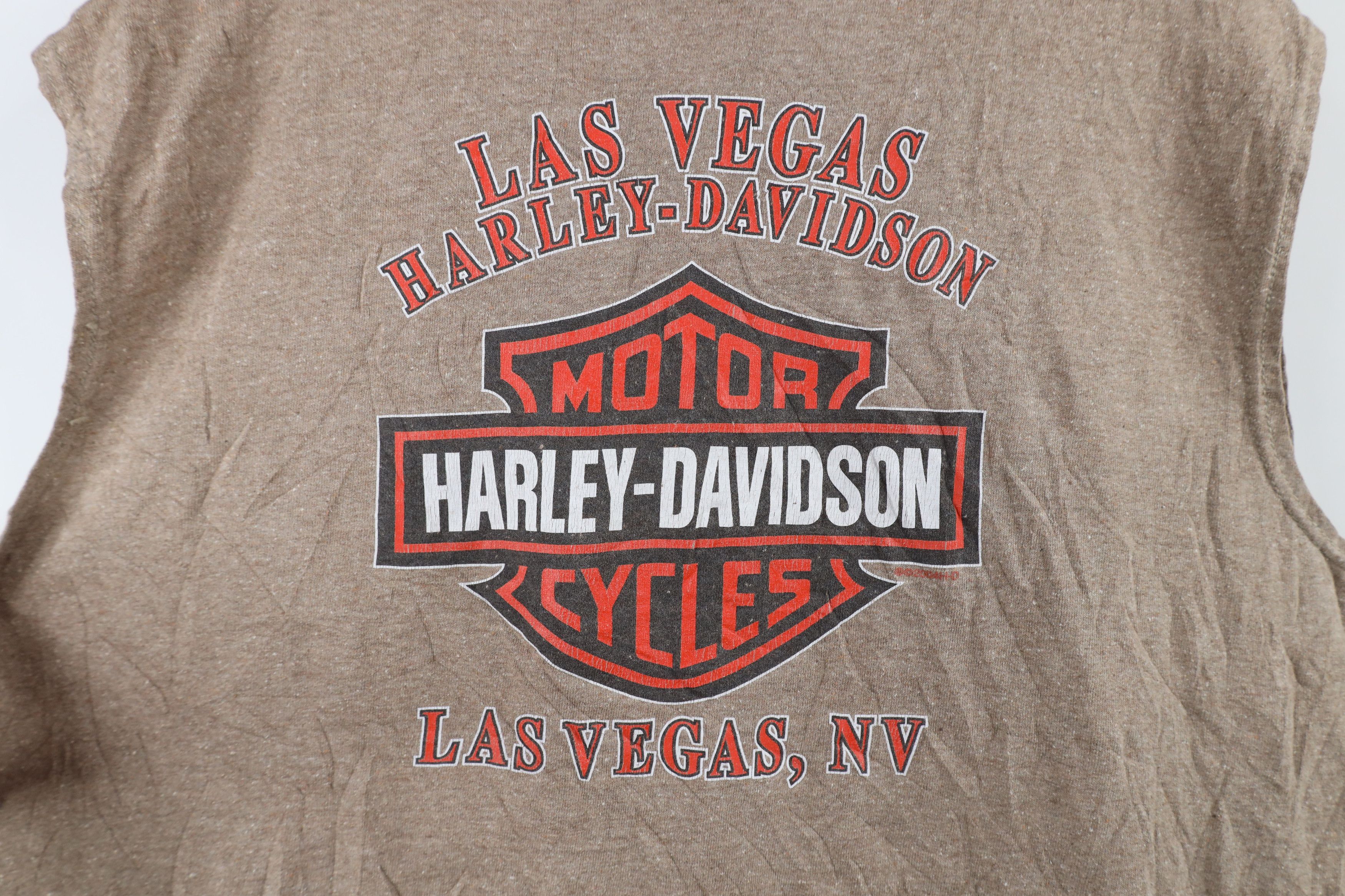 Harley Davidson × Vintage Vintage Y2K Harley Davidson Flames Sleeveless T-Shirt USA Size US L / EU 52-54 / 3 - 9 Thumbnail