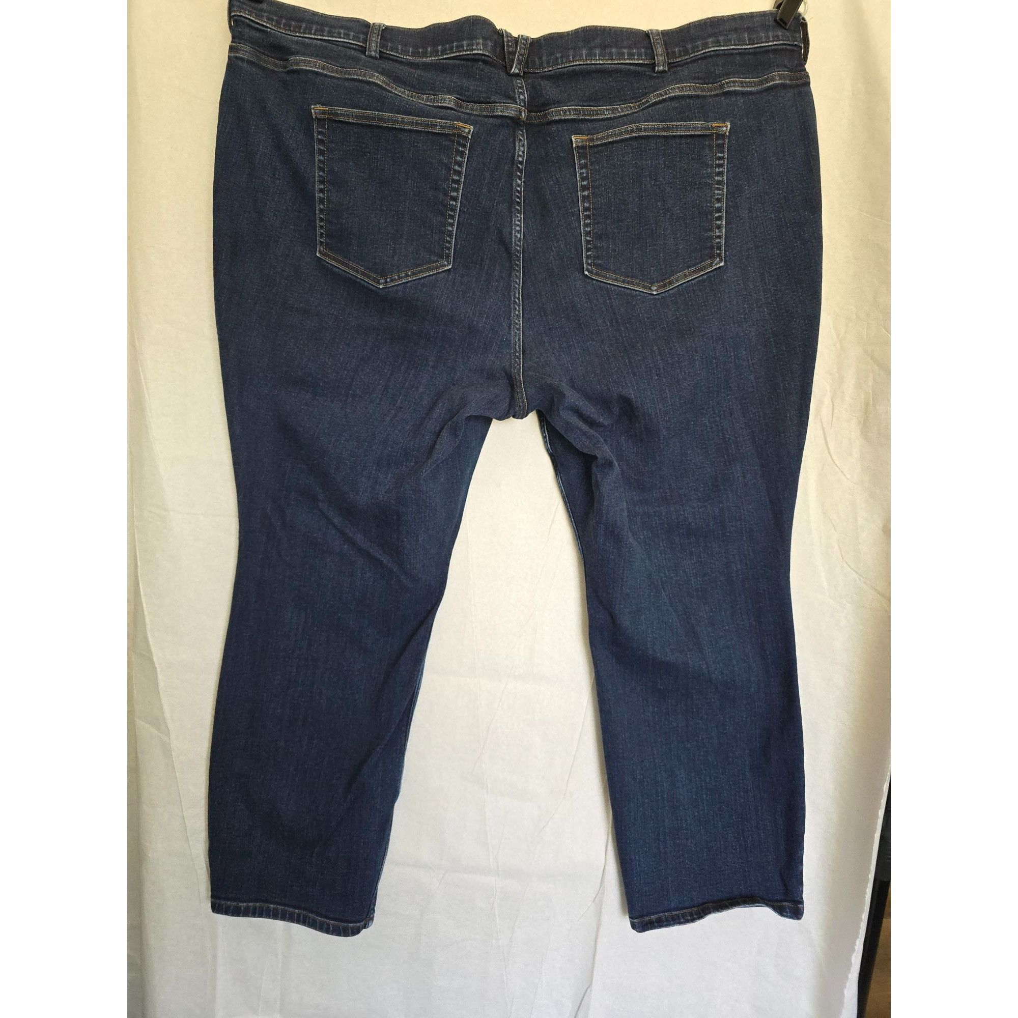 Other Duluth Trading Women's Plus Size Dark Wash Stretch Jeans 26W Size 29" - 5 Thumbnail
