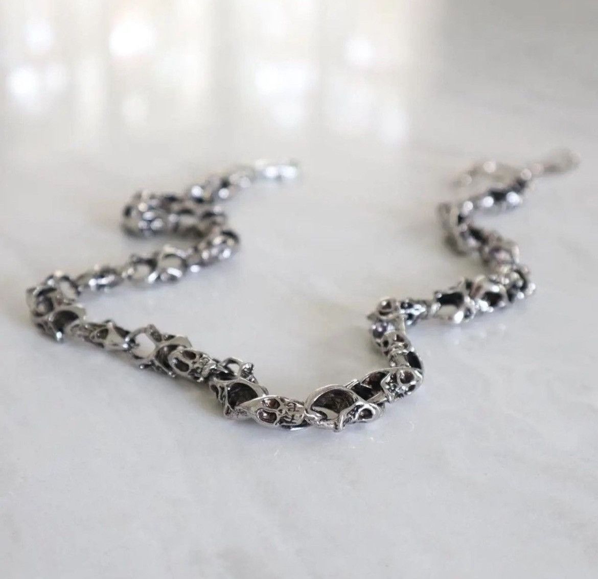 Japanese Brand × Jewelry Vintage Y2K Punk Goth Emo Skull Pile Wallet Chain Size ONE SIZE - 5 Thumbnail