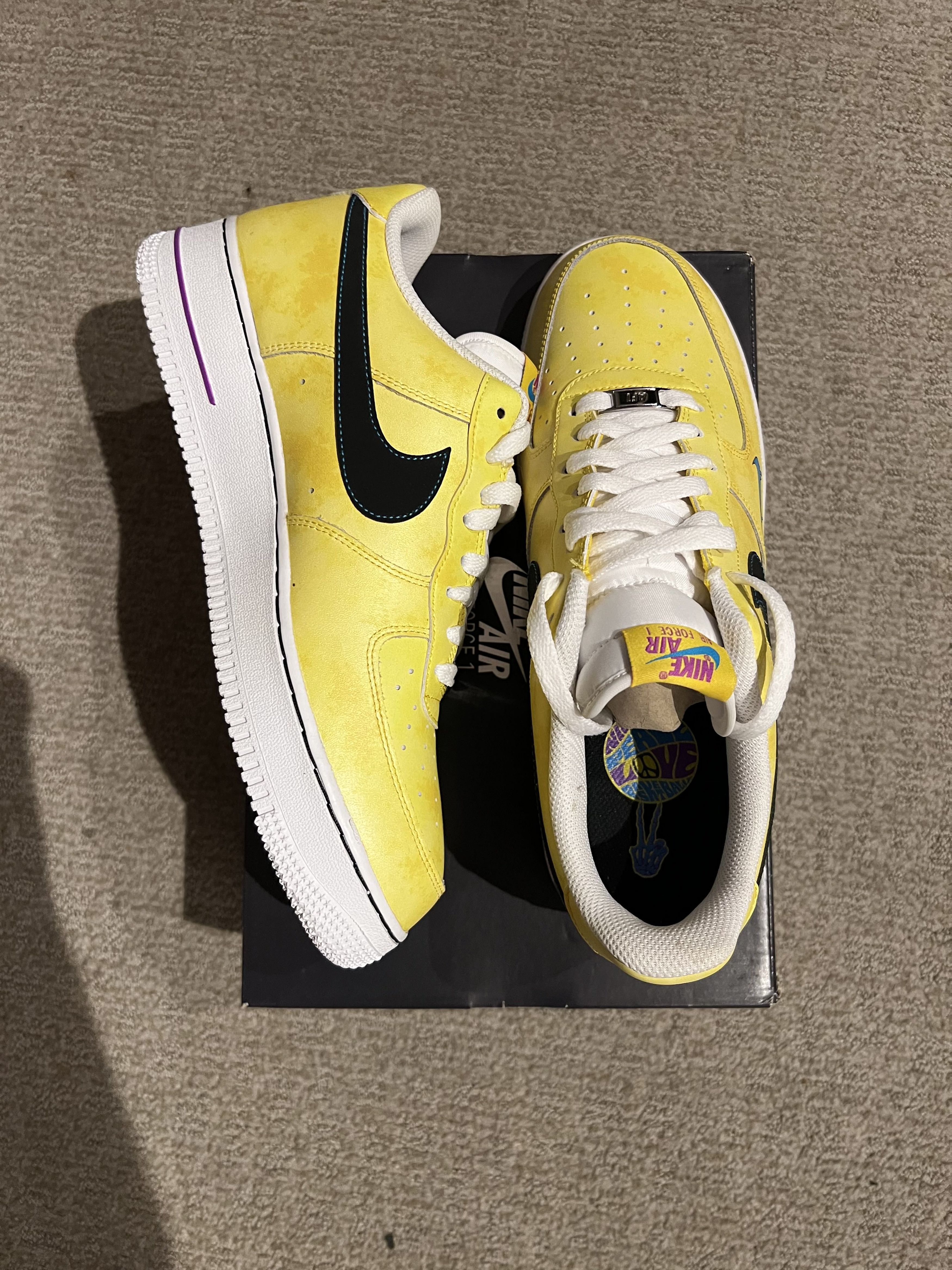 Nike Nike Air Force 1 Love Peace Basketball | Limited Release Size US 10.5 / EU 43-44 - 2 Thumbnail