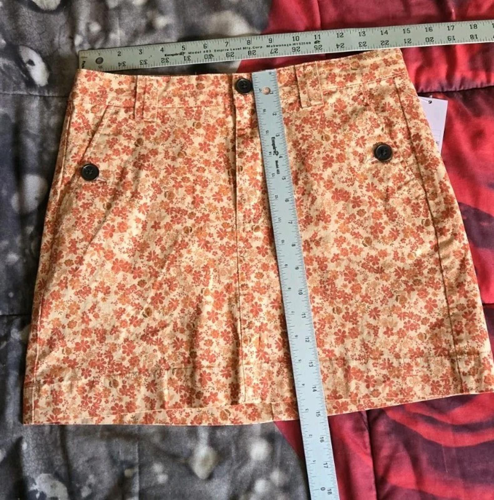 Other Wild Fable Womens Mini Skirt Rust Floral Print Size 6 Target Size 28" / US 6 / IT 42 - 12 Thumbnail