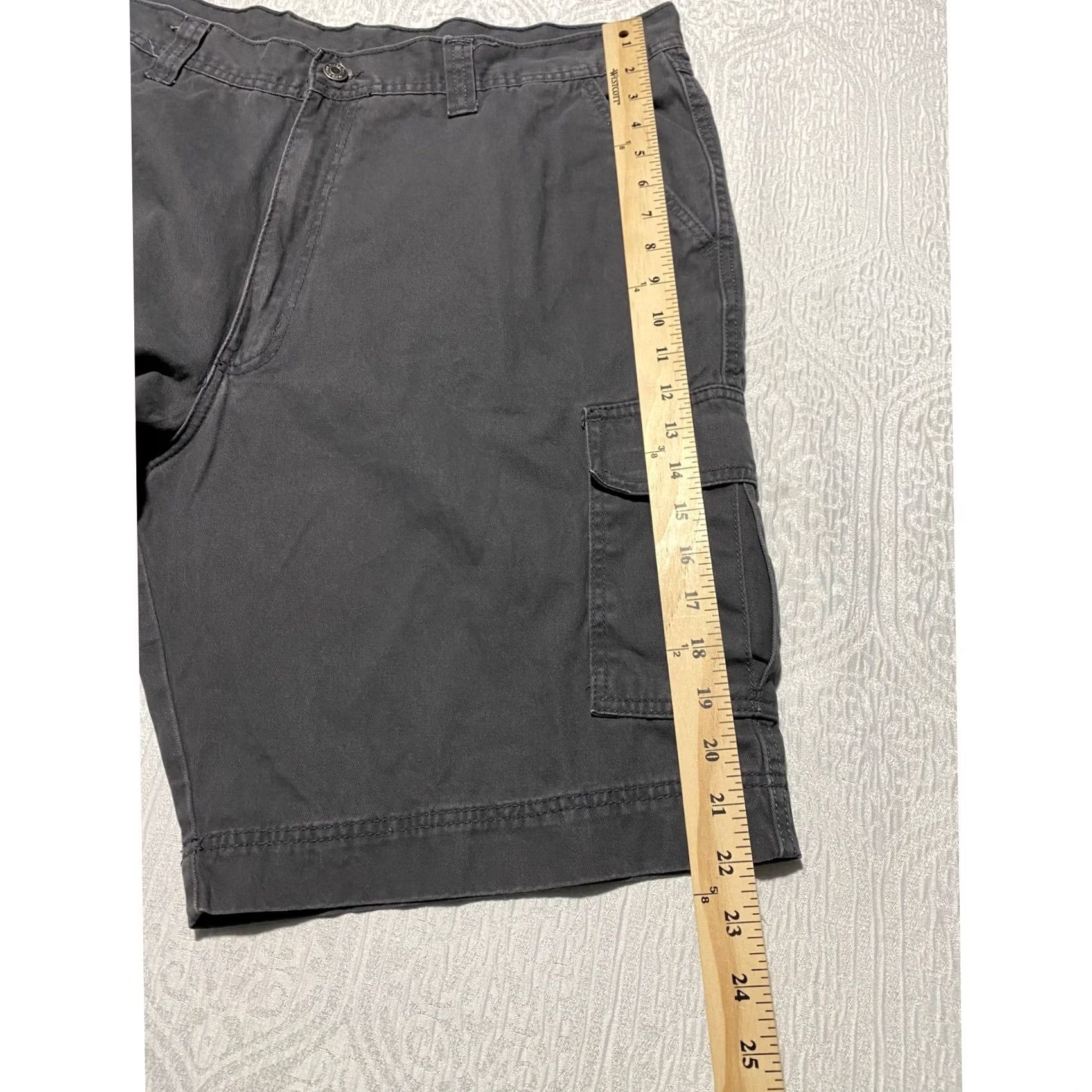 Vintage Full Blue Cargo Shorts Gray 40 Cotton Cargo Workwear Casual Mens Shortall Size US 40 / EU 56 - 6 Thumbnail