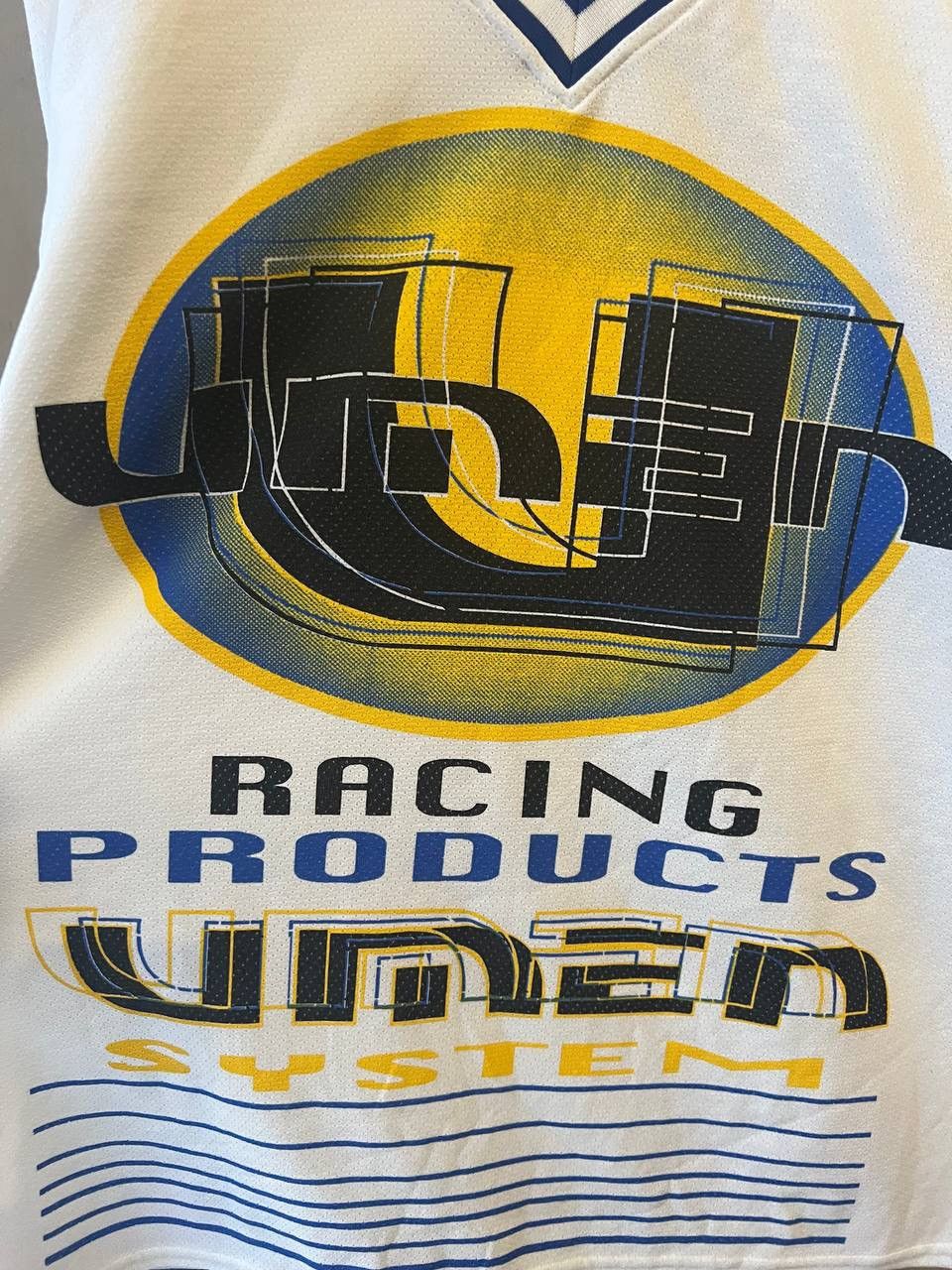 Vintage 90’S RACING PRODUCTS SYSTEM BY UMEN NYC USA HIP HOP JERSEY Size US XXL / EU 58 / 5 - 7 Thumbnail