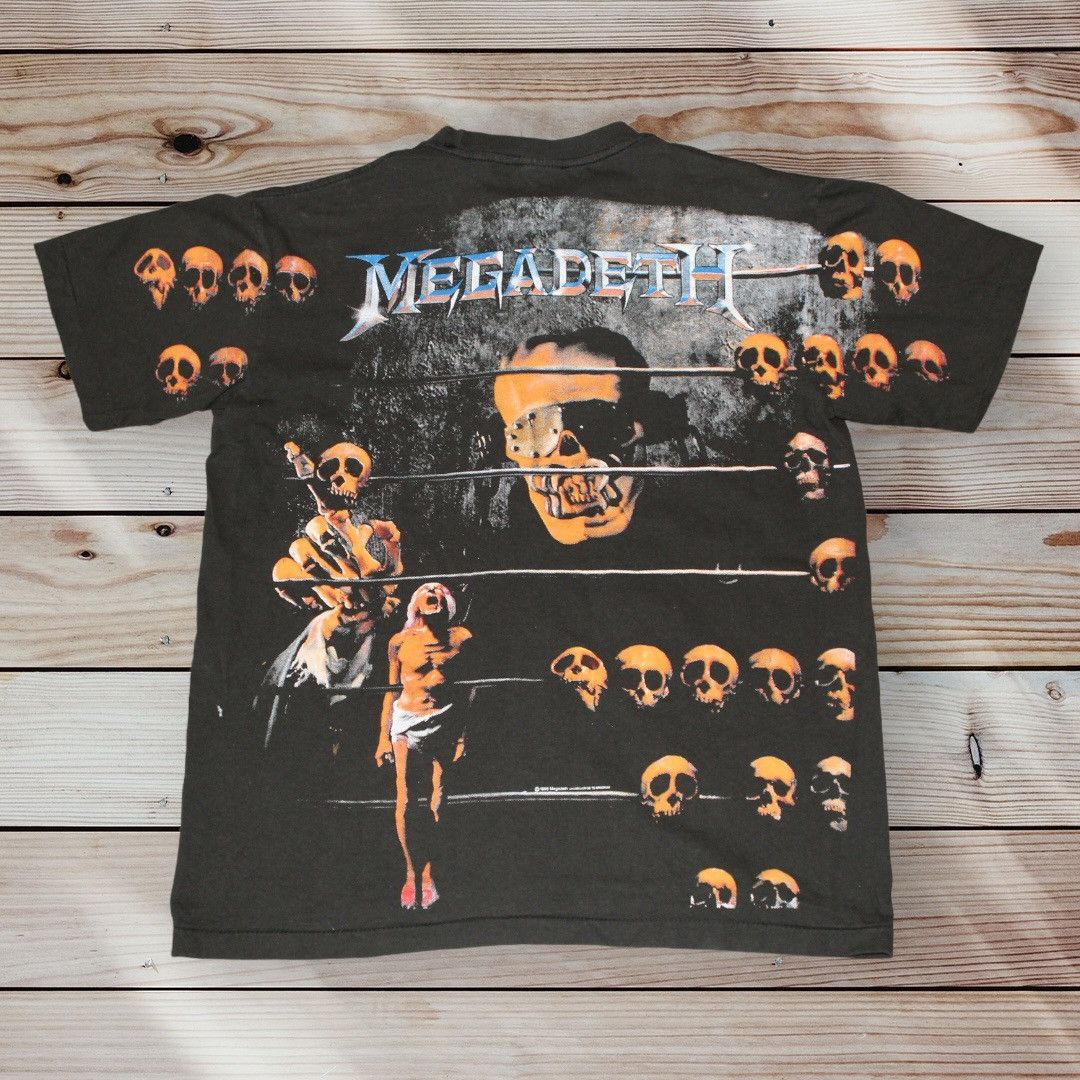 Vintage Megadeth Countdown to Extinction All Over Reprint Shirt Size US XL / EU 56 / 4 - 2 Thumbnail