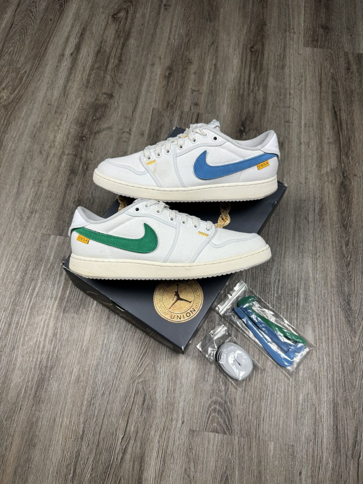 Jordan 1 KO x Union LA Low White Neutral Grey Size 10.5