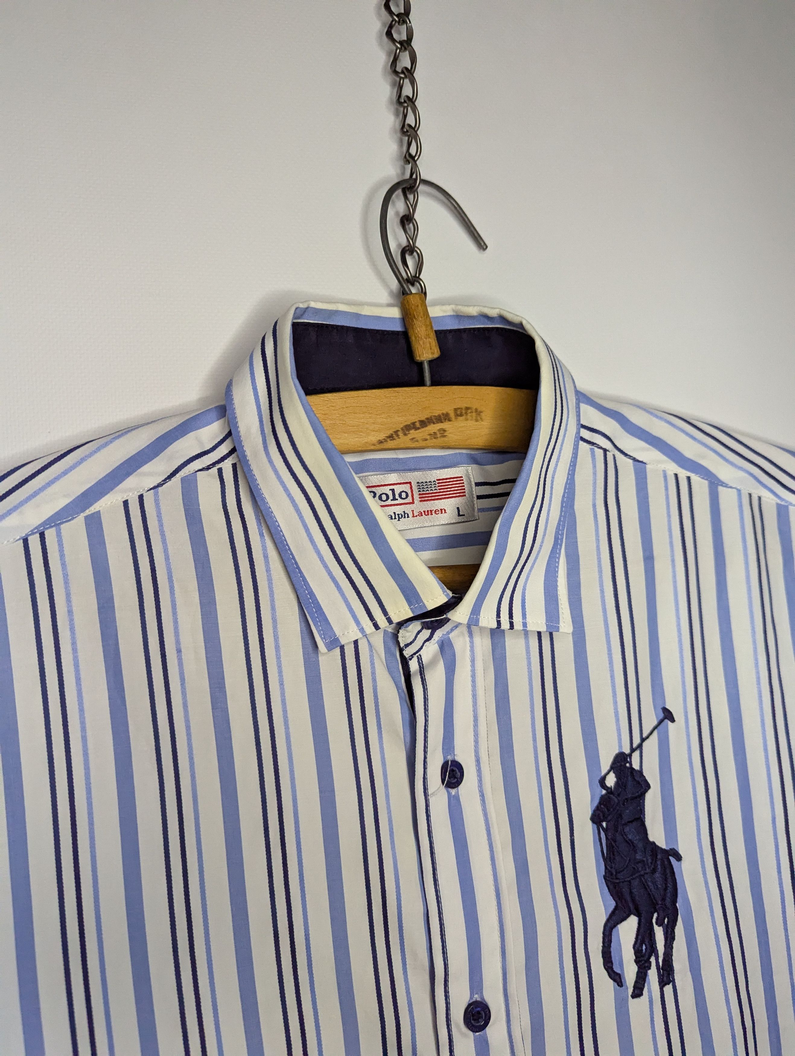 Polo Ralph Lauren × Vintage Polo Ralph Lauren Men's Vintage Big Pony Logo Shirt Size US L / EU 52-54 / 3 - 5 Thumbnail