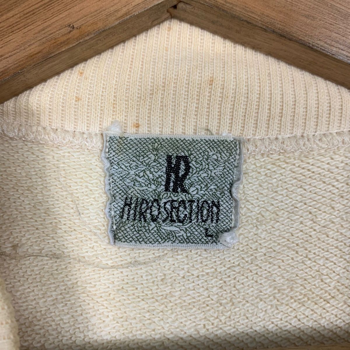 Vintage 90's HIRO SECTION Big Logo Crewneck Sweater #3607-C165 Size US L / EU 52-54 / 3 - 9 Thumbnail