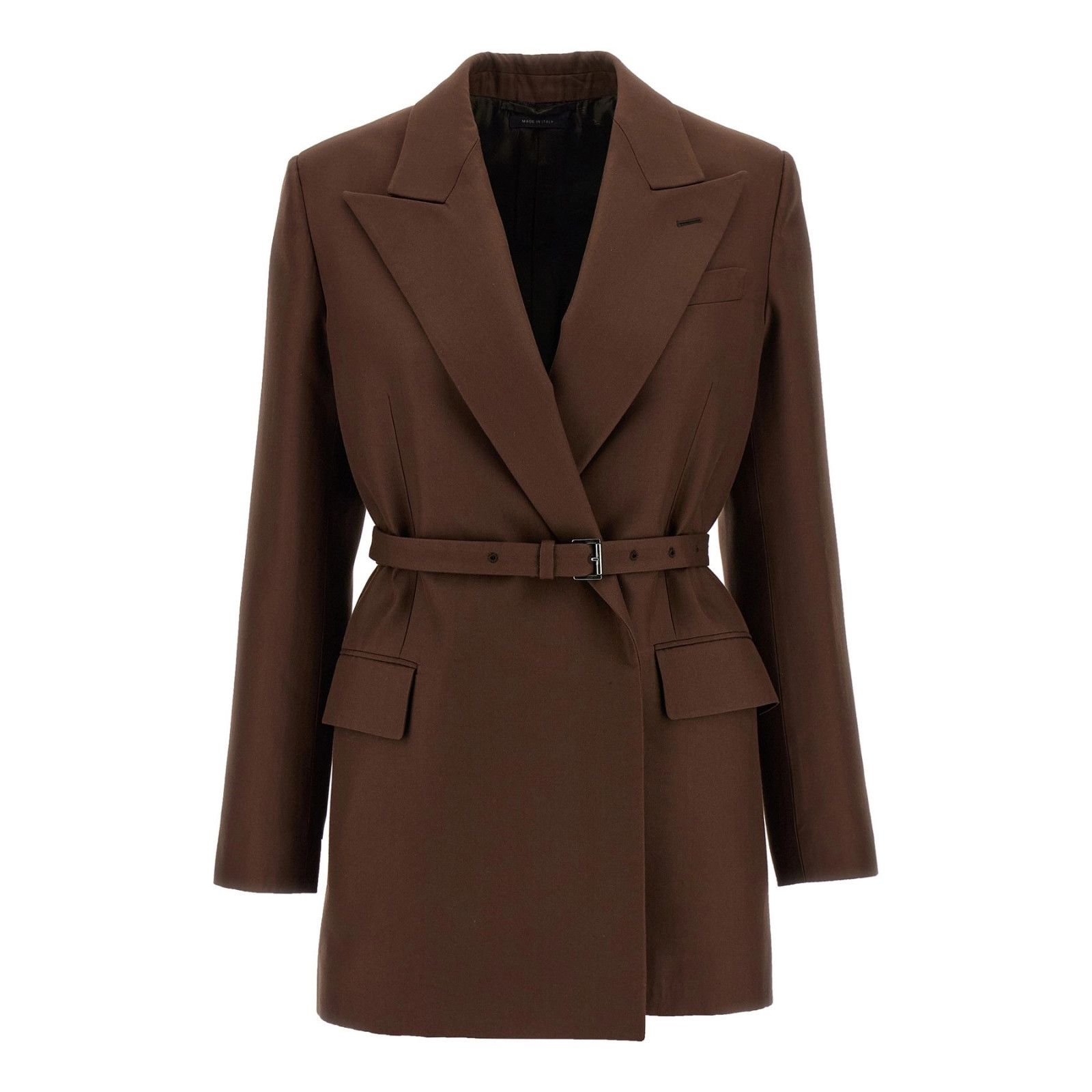 Brioni BRIONI Prisca Brown Silk Blazer Jacket New & Authentic (Wome Size M / US 6-8 / IT 42-44 - 1 Thumbnail