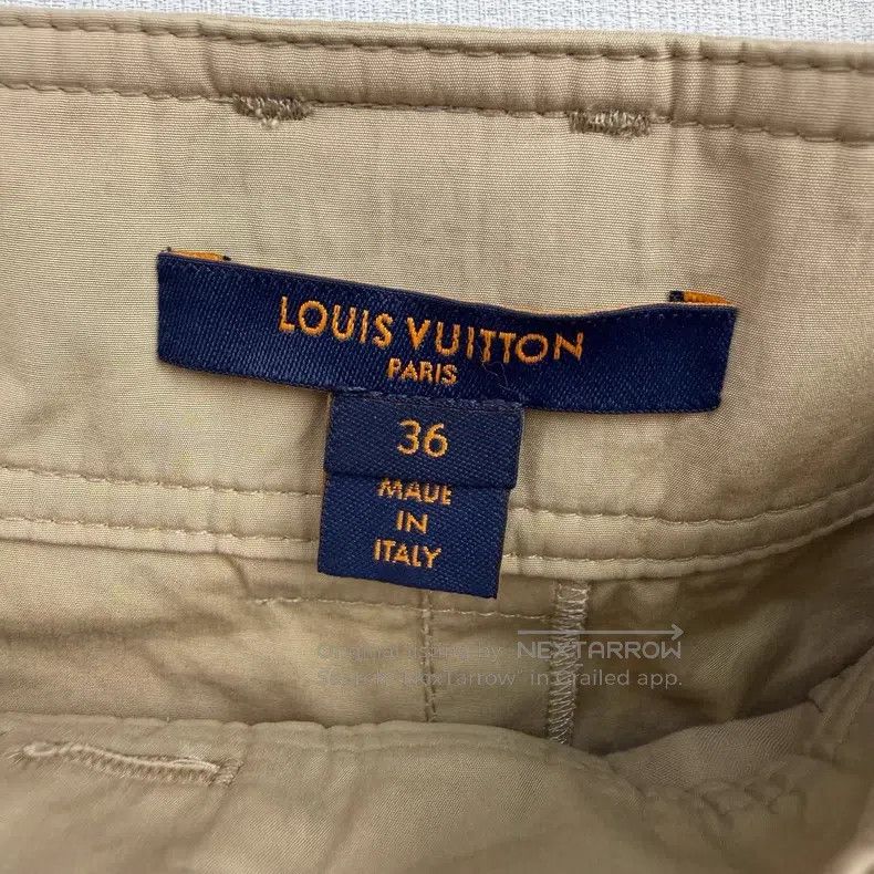 Louis Vuitton Louis Vuitton Khaki full logo belt slacks pants Size US 36 / EU 52 - 2 Thumbnail