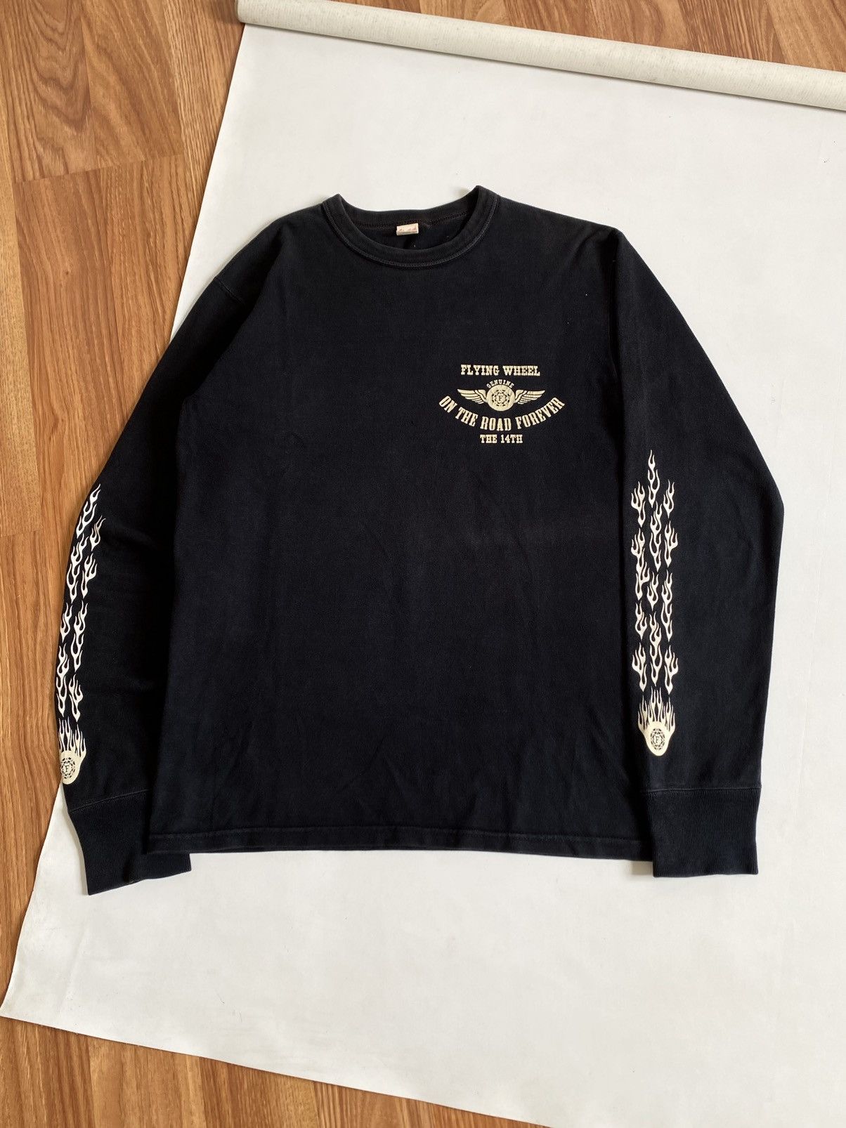 The Flat Head 💥The Flat Head💥Iron Cross Long Sleeve Flame🔥 Size US S / EU 44-46 / 1 - 5 Thumbnail