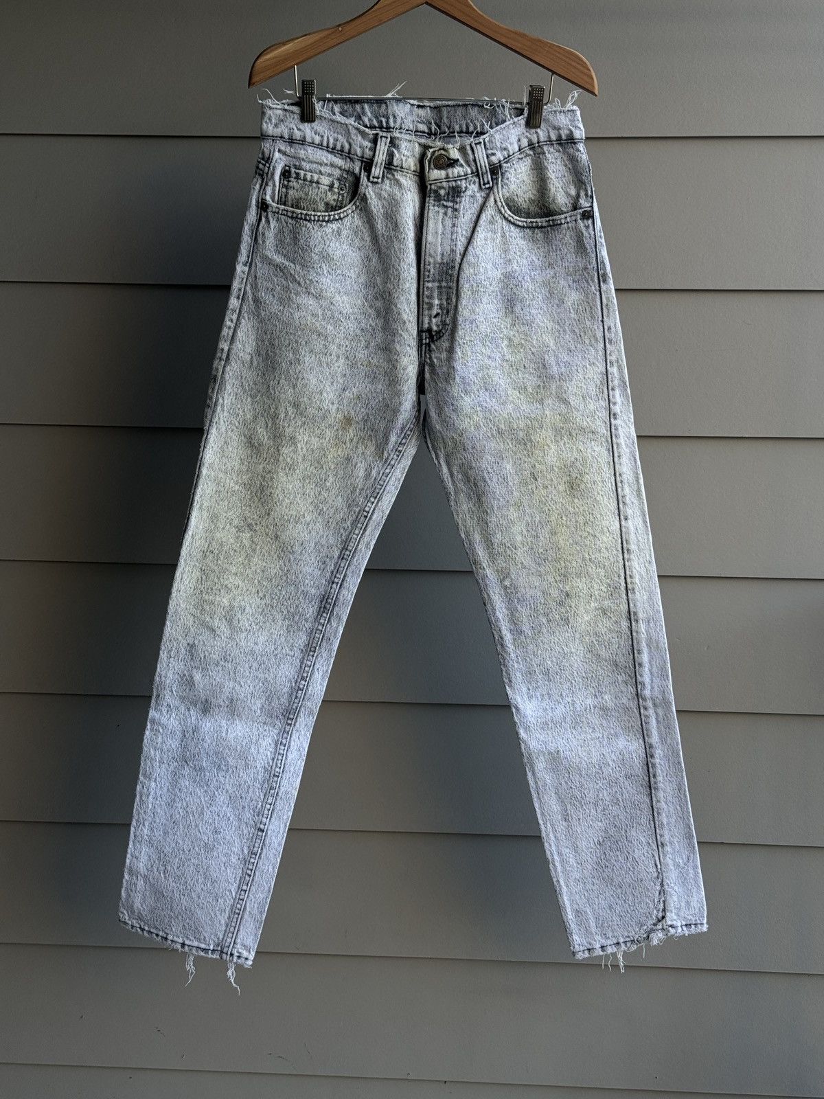 Levi's Vintage Clothing Levi's 505 USA 1989 Faded Distressed Jeans 32x33 ERD Size US 34 / EU 50 - 17 Thumbnail