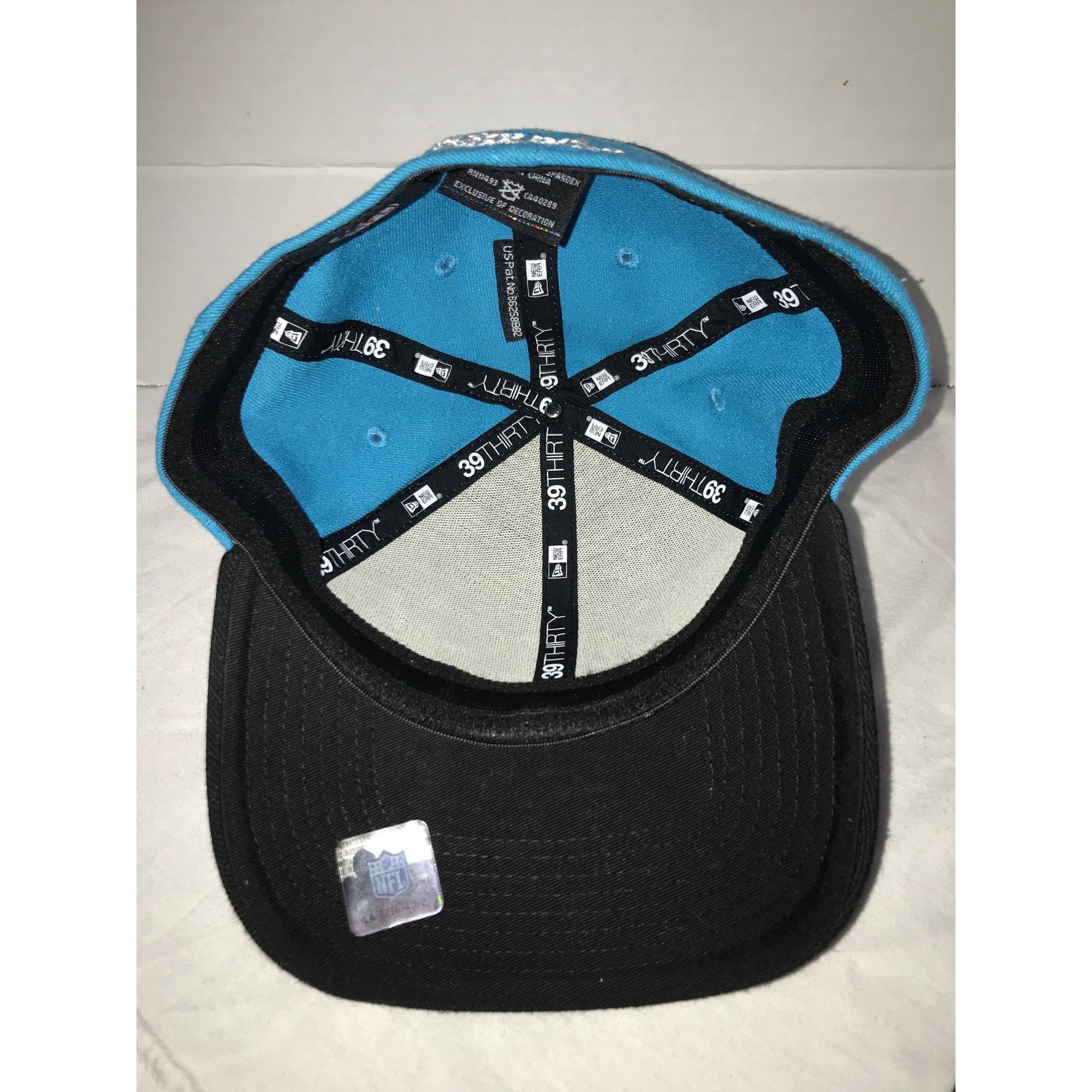 New Era Carolina Panthers Blue/Black 39Thirty Fitted New Era Cap Size ONE SIZE - 4 Thumbnail
