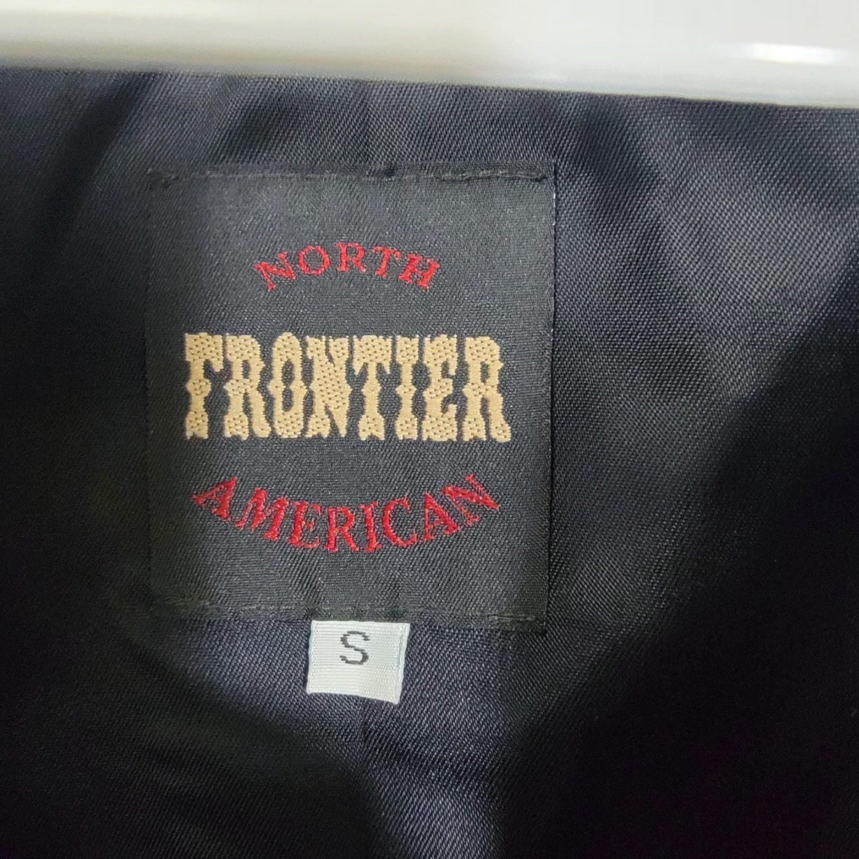 Vintage VINTAGE North American Frontier Women's Western Jacket Suede Small Cropped Denim Solid Black Long Sleeve Slim Size S / US 4 / IT 40 - 2 Thumbnail
