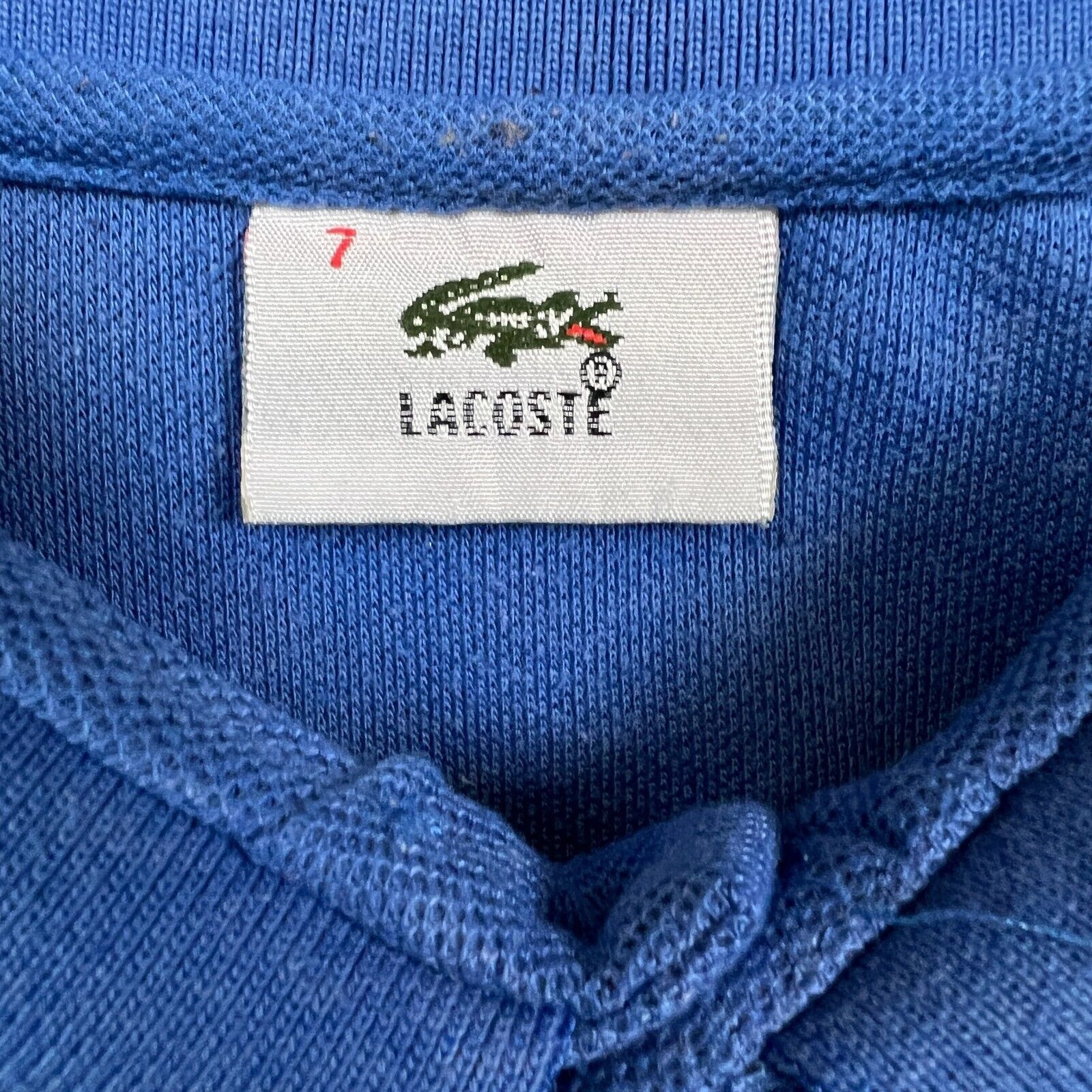 Lacoste × Vintage Vintage 90s Lacoste Shirt sz 7 Faded Classic Casual Polo Size US M / EU 48-50 / 2 - 5 Thumbnail