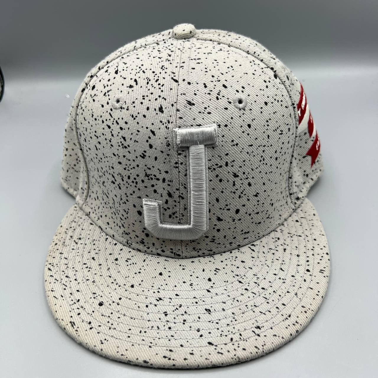 Jordan Brand Air Jordan Flight Hat Men Speckled Print Snap Back Cap Size ONE SIZE - 1 Thumbnail