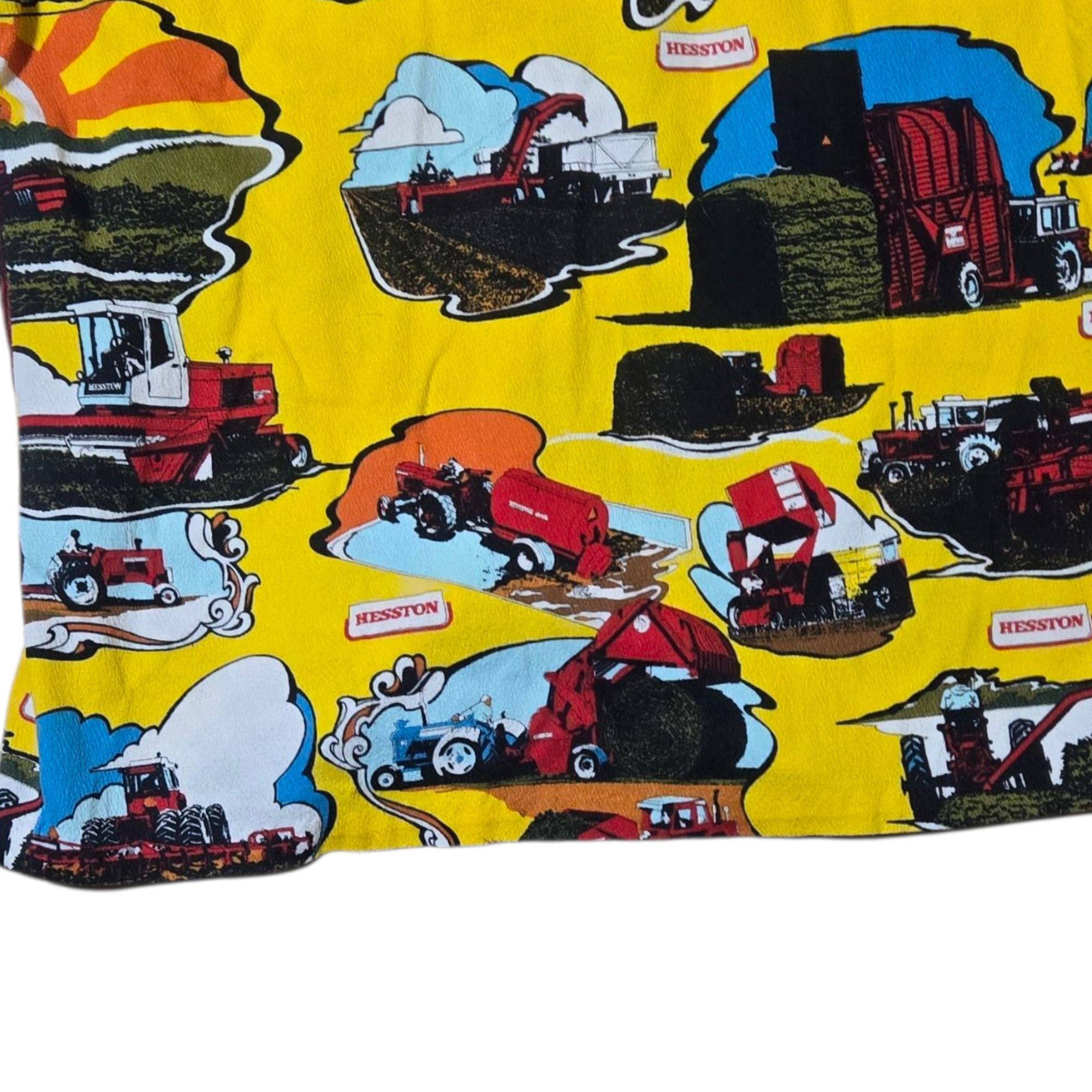 Other ​Vintage Hesston Farm Equipment Button Up Shirt AOP Agricult Size US M / EU 48-50 / 2 - 17 Thumbnail
