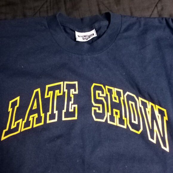 Vintage Vintage 90s Lee Late Show David Letterman T-Shirt Size US L / EU 52-54 / 3 - 1 Thumbnail