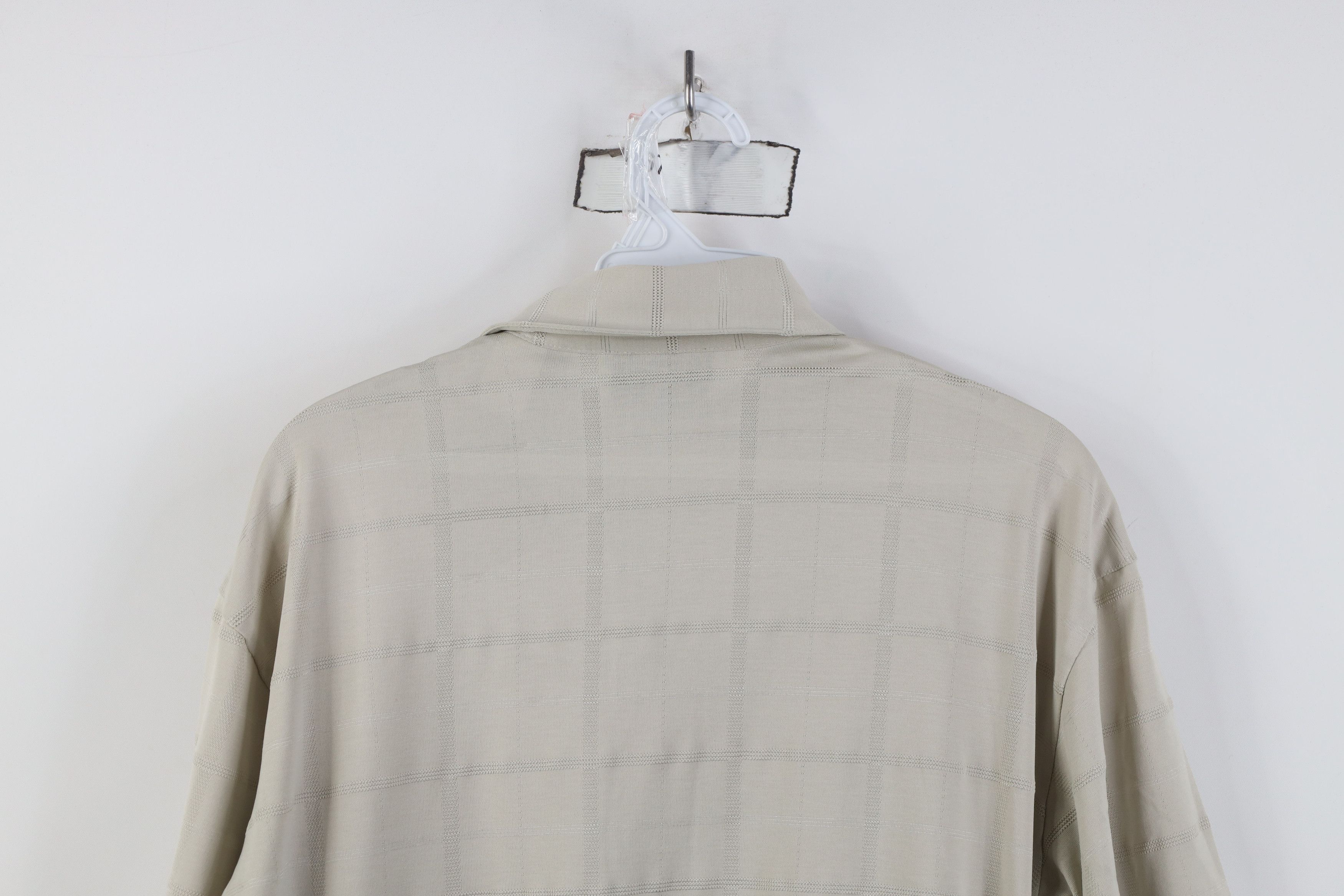 Vintage Vintage 90s Streetwear Knit Pullover Polo Shirt Beige Size US M / EU 48-50 / 2 - 14 Thumbnail