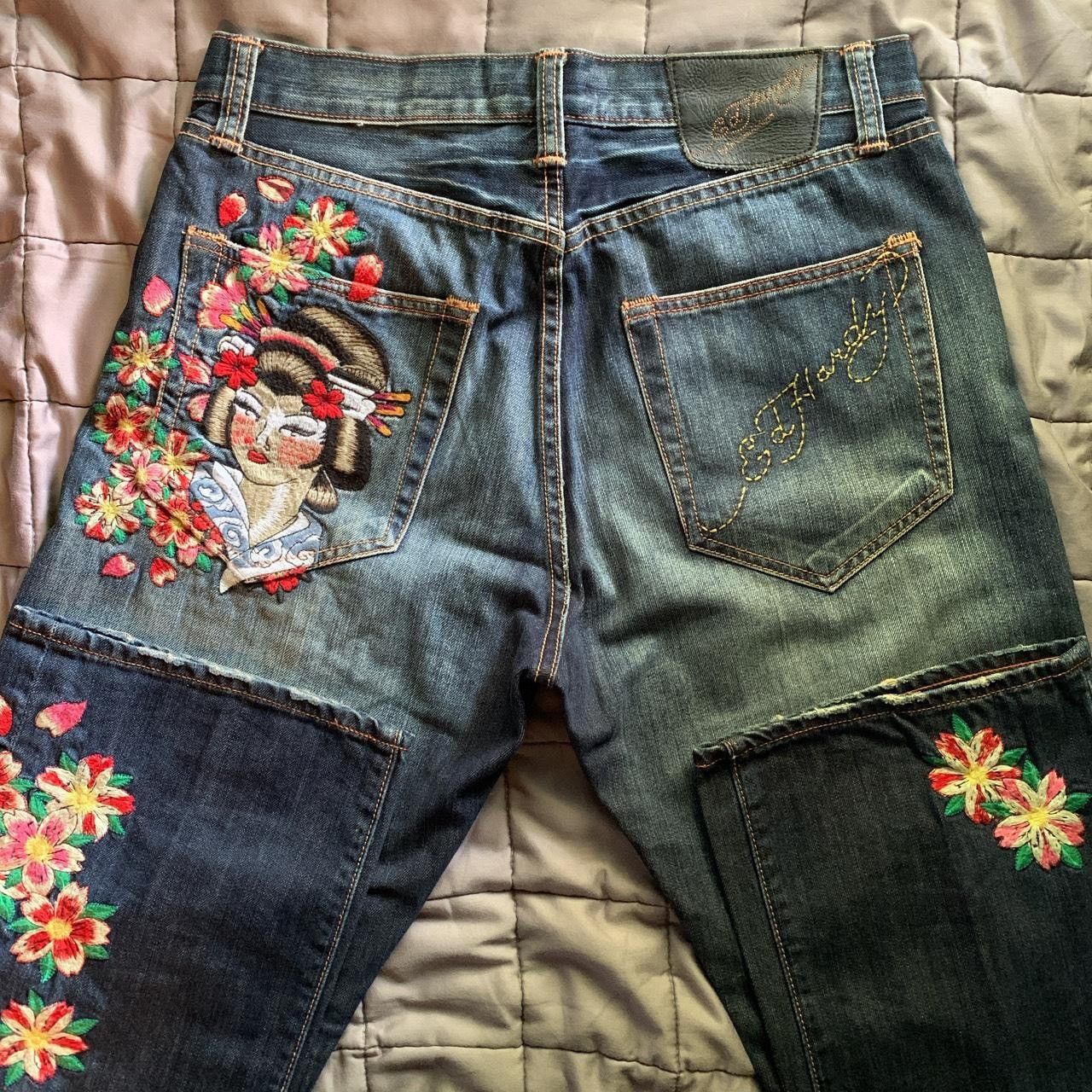 Ed Hardy × Vintage Ed Hardy jeans/ Waist 33/ Size US 34 / EU 50 - 3 Thumbnail