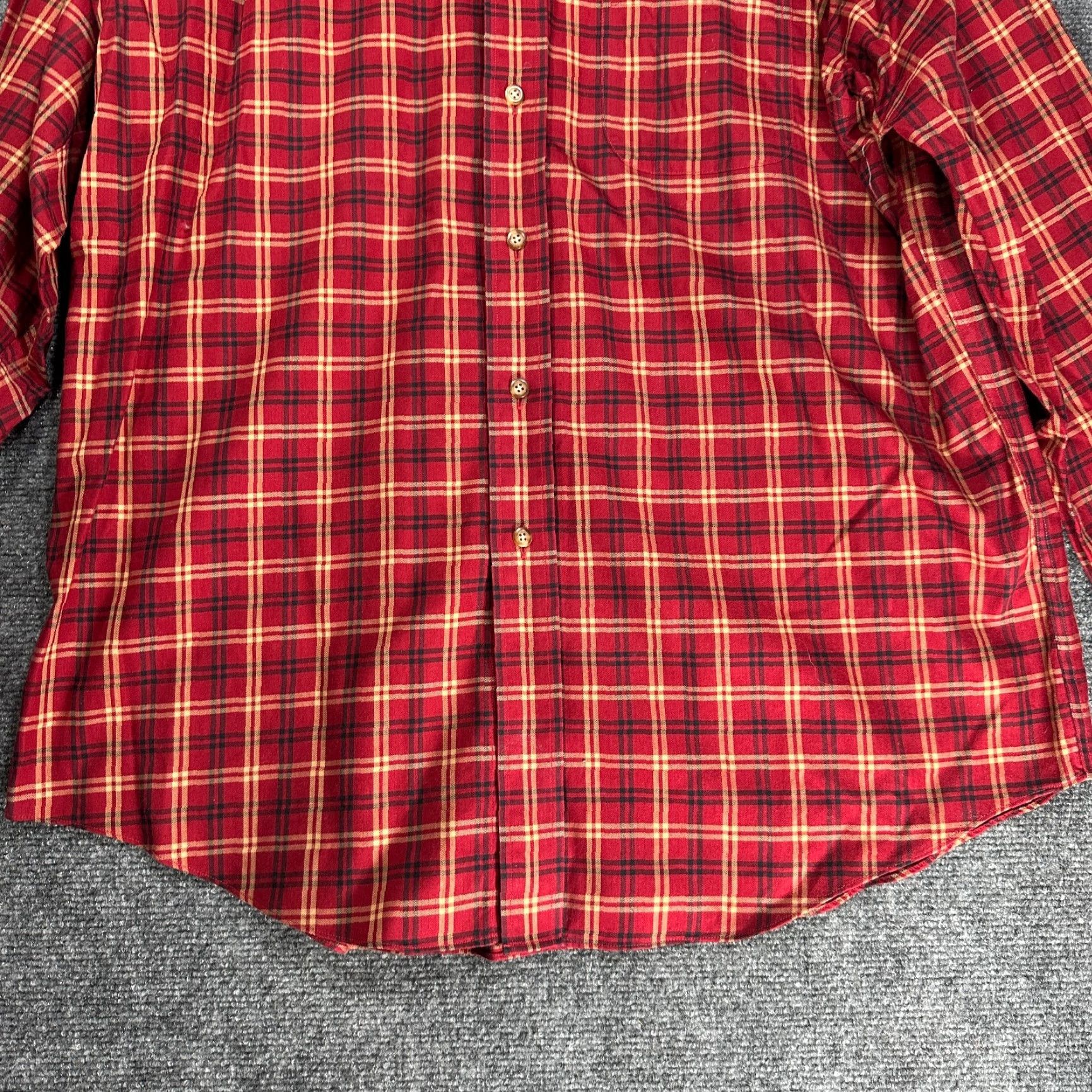 Brooks Brothers Brooks Brothers Shirt Mens Large Button-Down The Original Polo Red Plaid Non Iron Vintage No Size US L / EU 52-54 / 3 - 2 Thumbnail