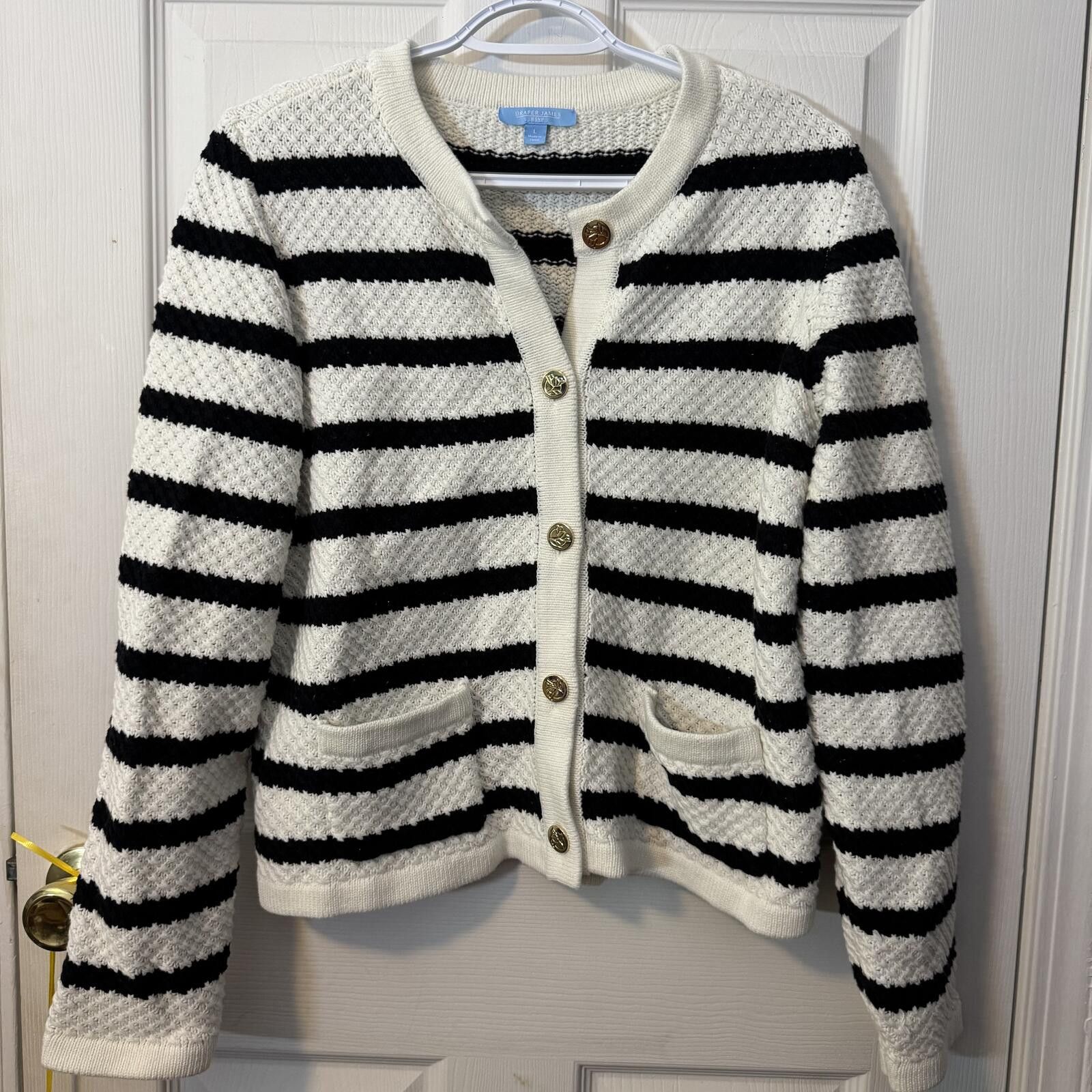 Other Draper James Large RSVP Cardigan Size L / US 10 / IT 46 - 1 Thumbnail