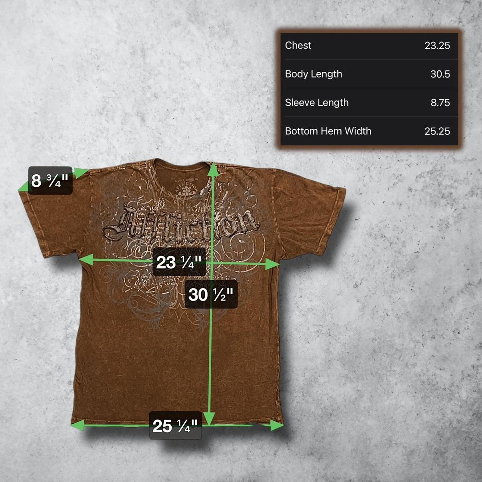 Affliction Affliction Y2K Brown Distressed Wing Graphic Grunge T-Shirt Size US XXL / EU 58 / 5 - 5 Thumbnail
