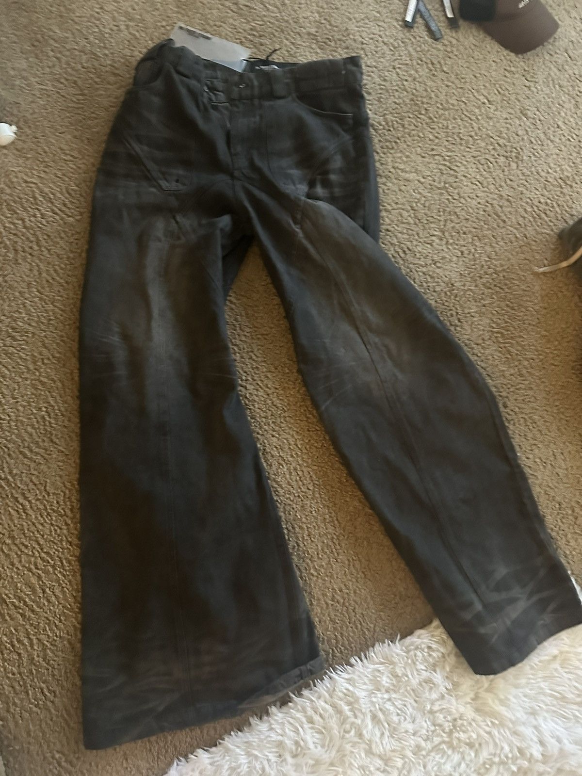 No Faith Studios no faith studios sun faded dune baggy denim | Grailed