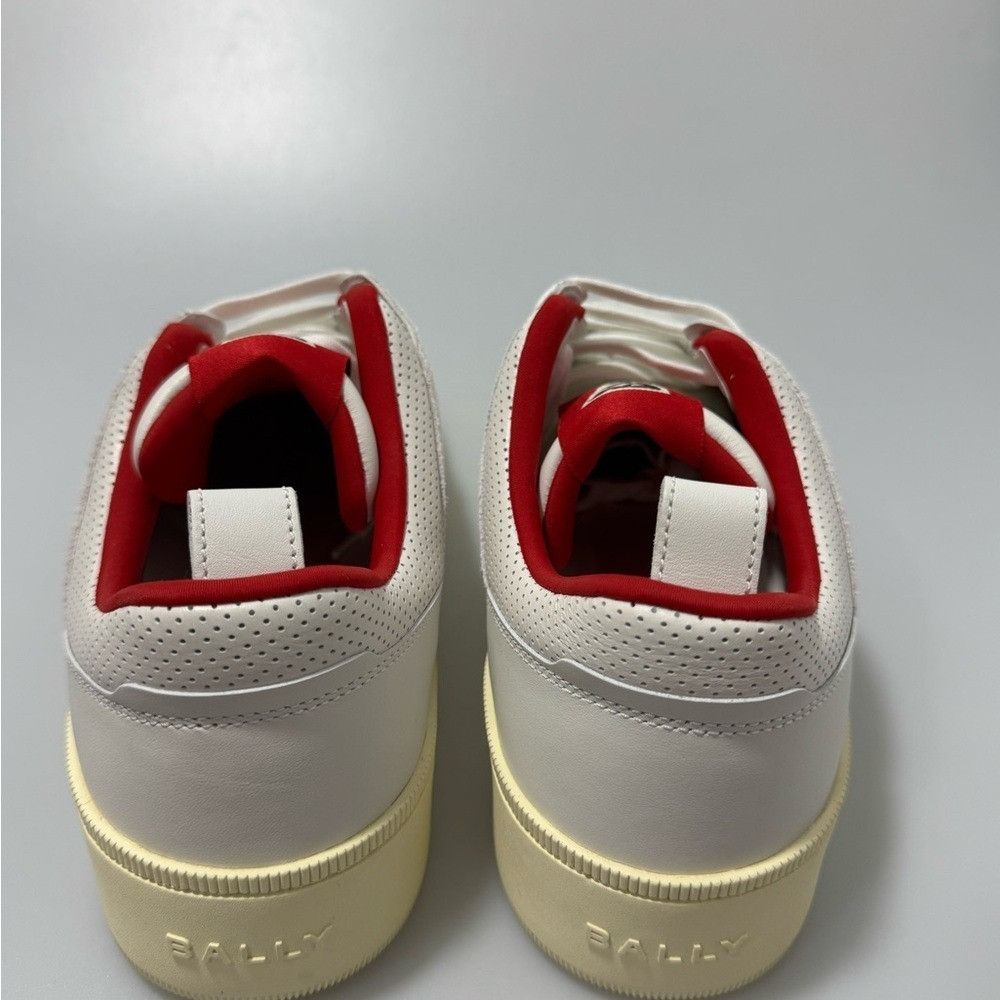 Bally Bally Riweira Low-Top Sneakers White Red Men’s Size 10 Size US 10 / EU 43 - 5 Thumbnail