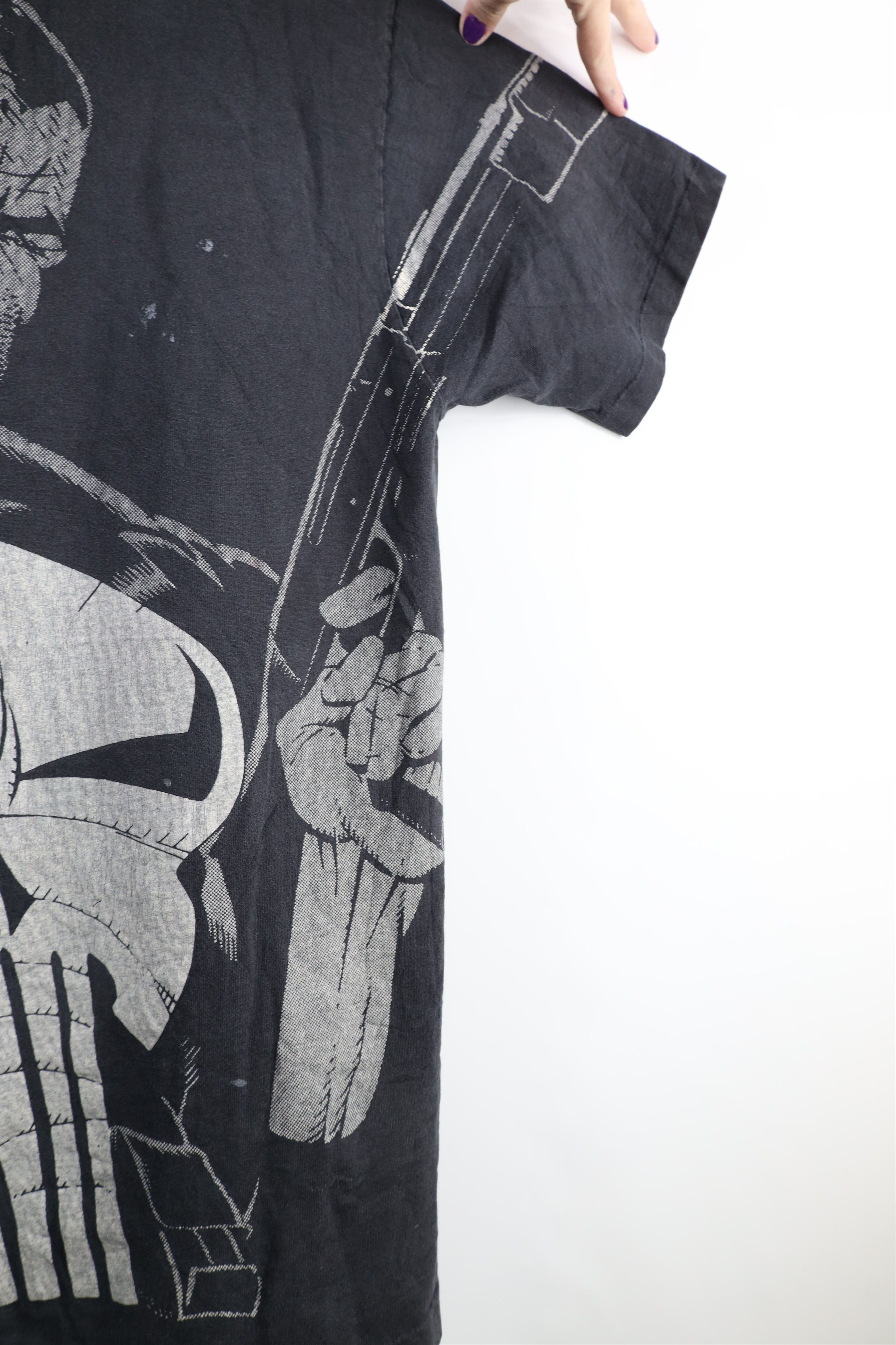 Vintage Vintage 90s Marvel Comics Print The Punisher T-Shirt USA Size US XL / EU 56 / 4 - 6 Thumbnail