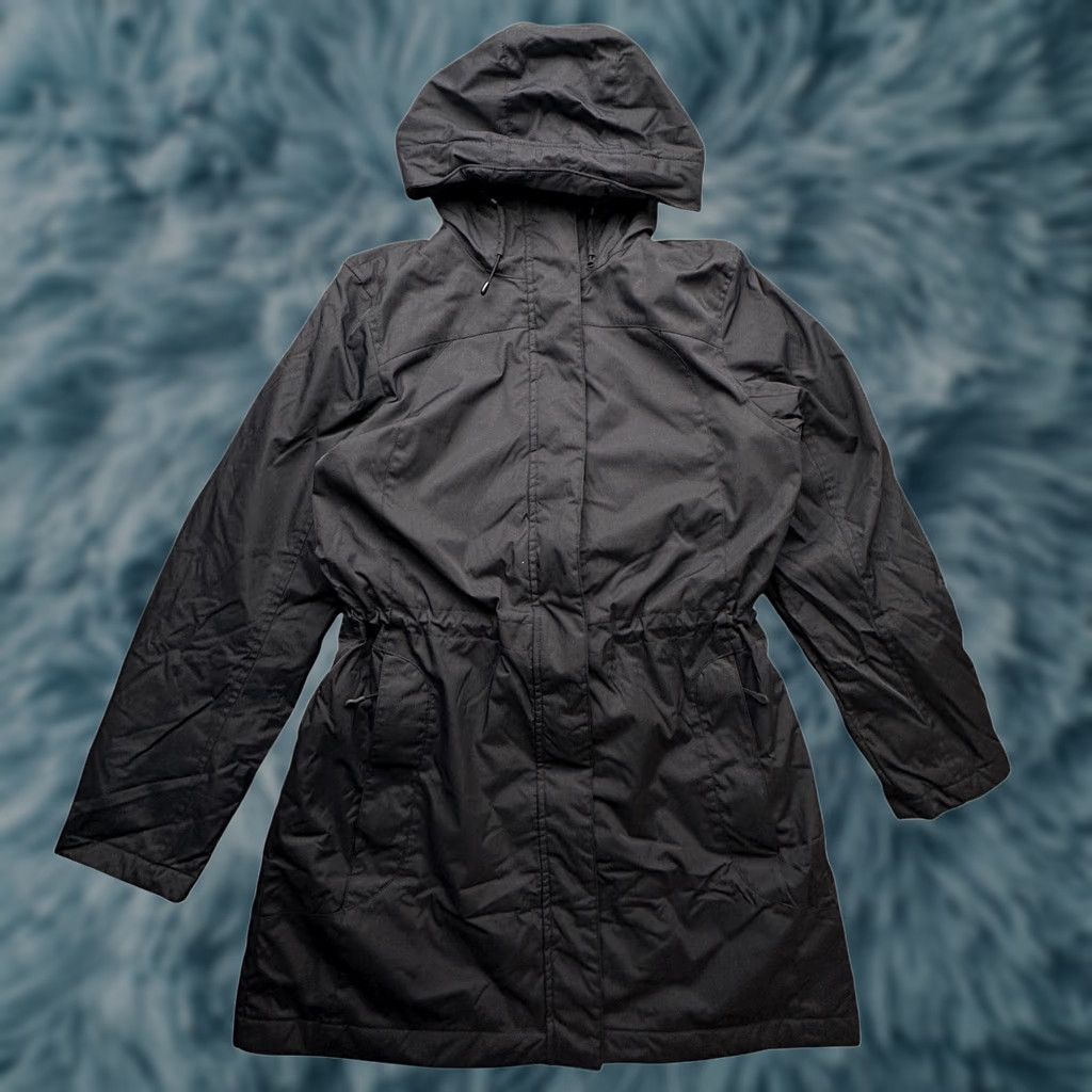 Vintage LL Bean 271139 Winter Warmer Coat Womens Medium Black Hooded Jacket Fleece Parka Zip Snap Mens? Size M / US 6-8 / IT 42-44 - 1 Thumbnail
