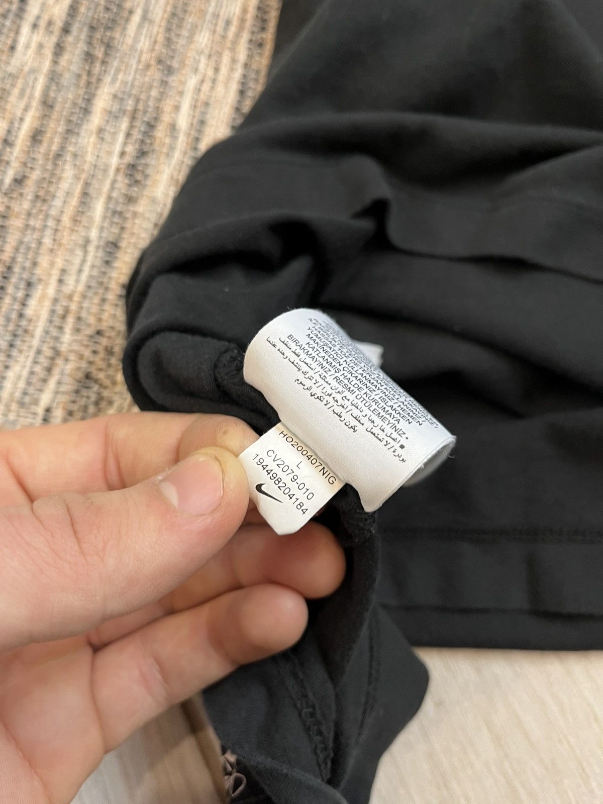 Nike × Vintage Vintage Nike Longsleeve Tshirt DriFit black basketball tee Size US L / EU 52-54 / 3 - 18 Thumbnail