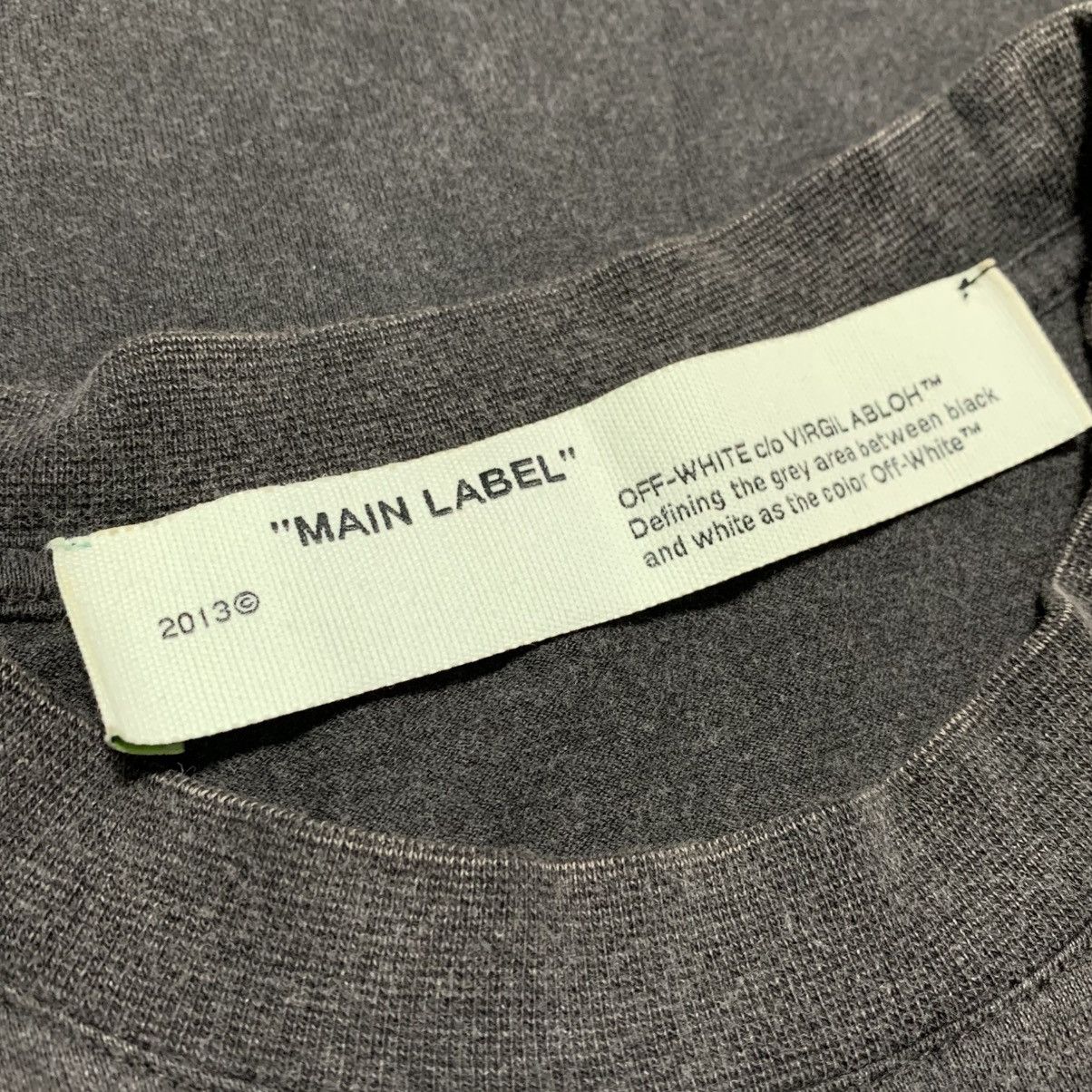 Off-White Off White Medium Olympic Ld99 Swans Washed Grey Tee Virgil Size US M / EU 48-50 / 2 - 4 Thumbnail