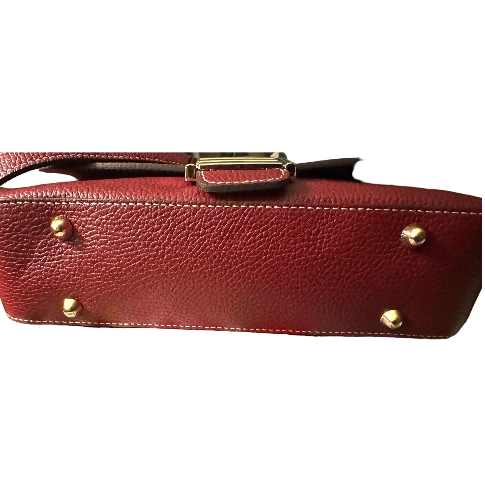 Other Divina Firenze Cranberry Leather Baguette Flap Crossbody Bag Size ONE SIZE - 8 Thumbnail