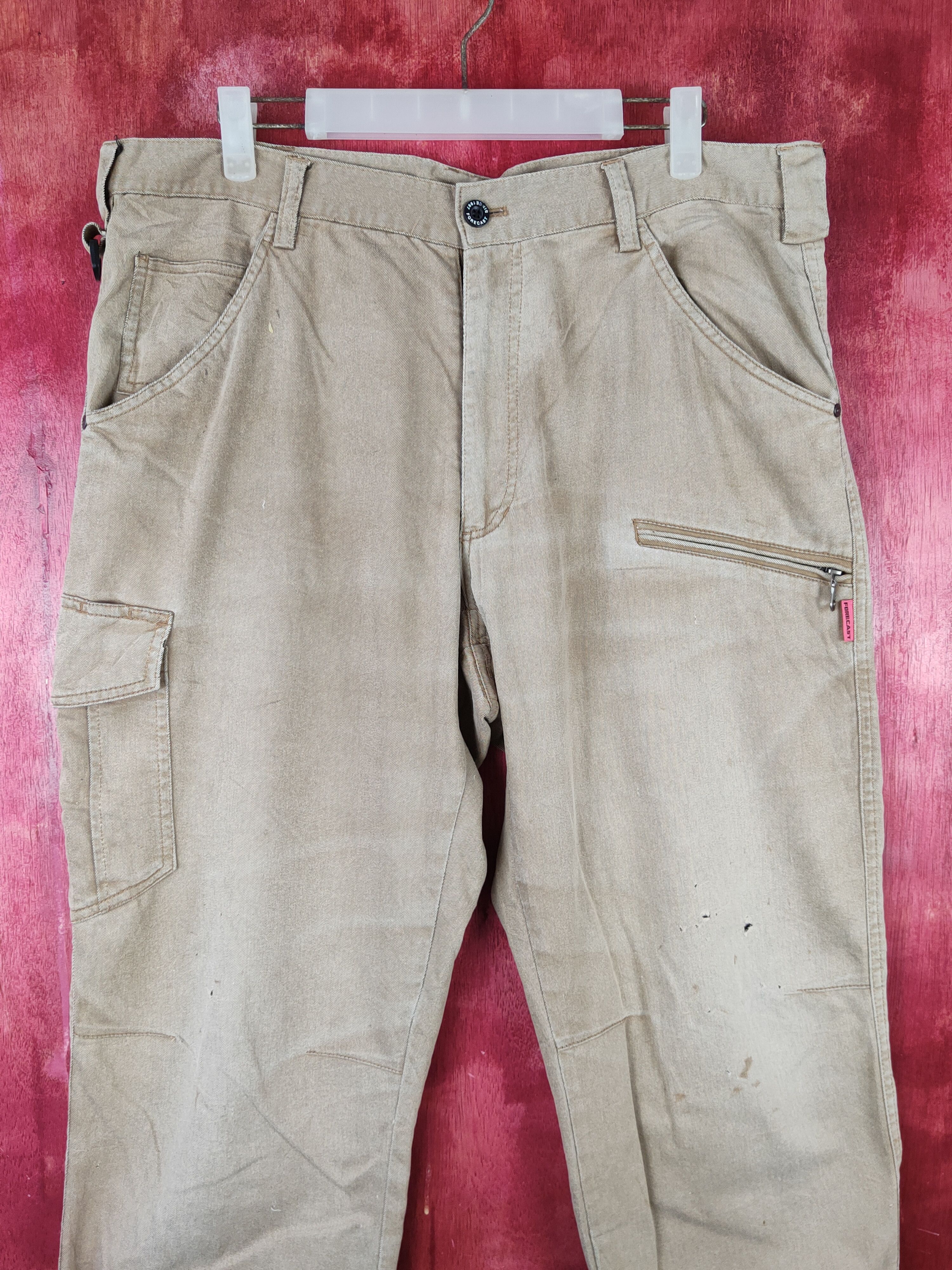 Japanese Brand Forecast Brown Faded Multipocket Tactical Cargo Pants #S1393 Size US 36 / EU 52 - 2 Thumbnail