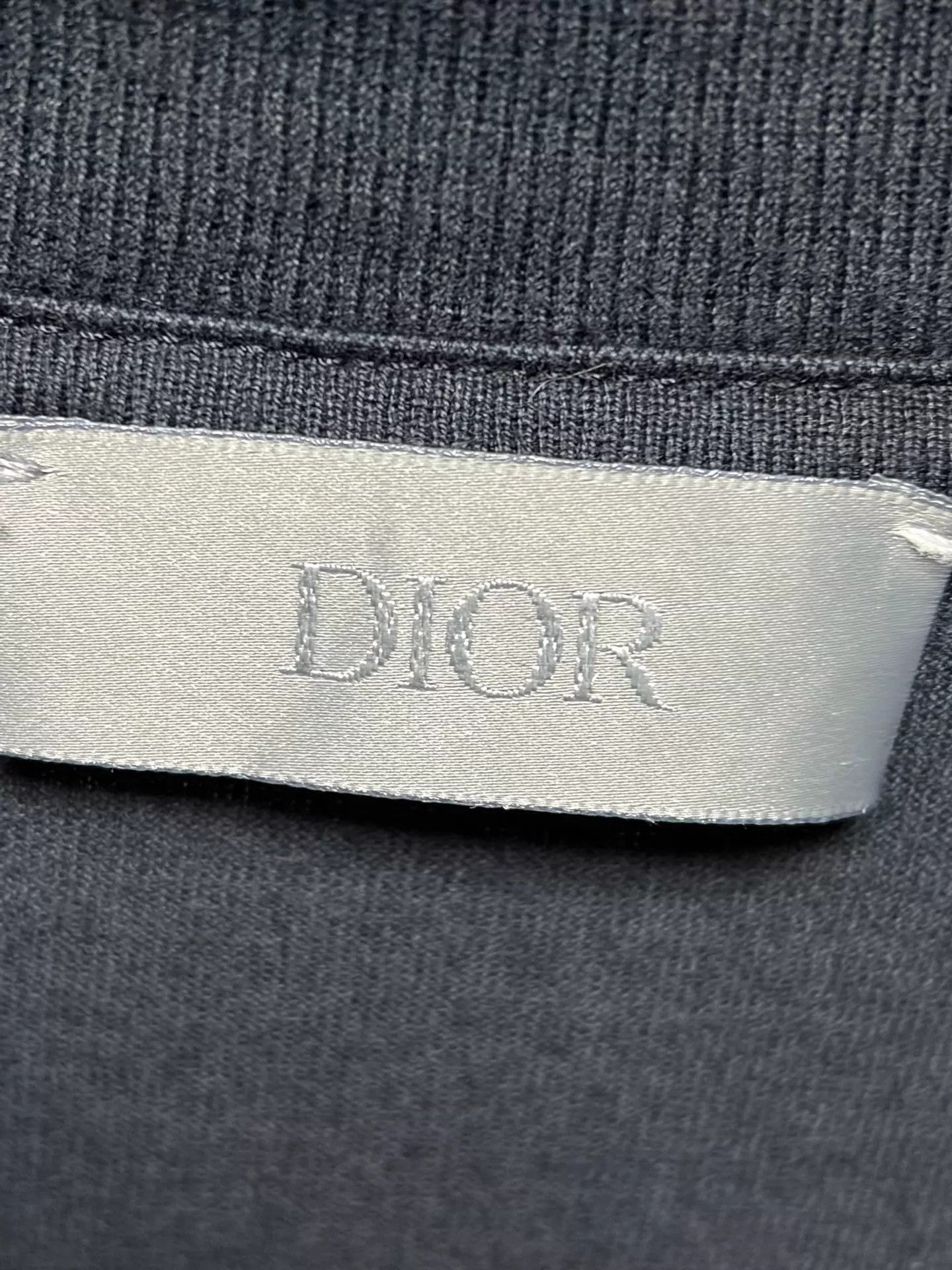 Dior Dior T-shirt navy blue M geometric embroidery logo Size US M / EU 48-50 / 2 - 3 Thumbnail