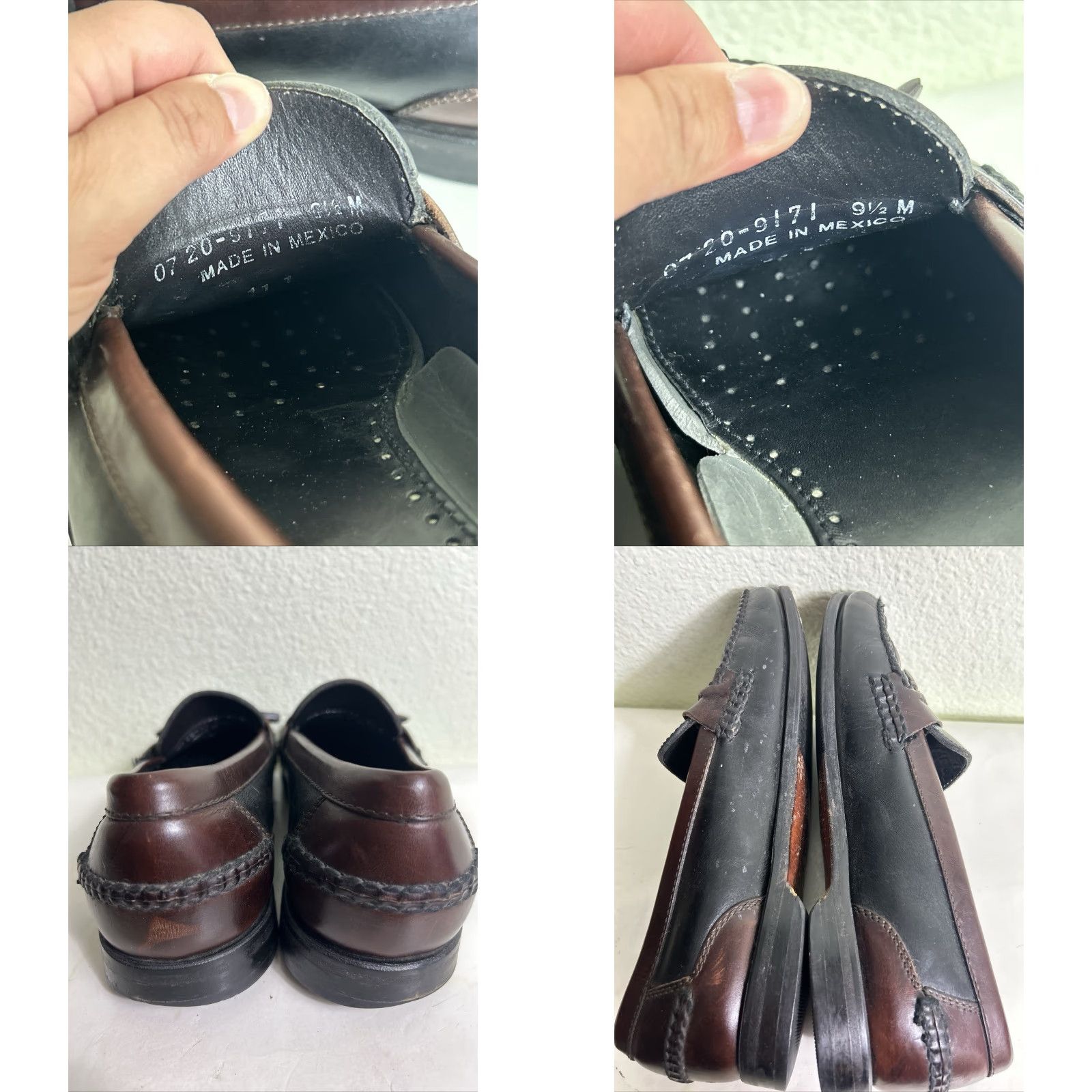 Johnston & Murphy Johnston & Murphy Woven Leather Tassel Loafer Mens 9.5 Black Brown Dress Slip On Classic Leather Upper Cushioned Insole Medium Width Mens Shoes Size US 10 / EU 43 - 9 Thumbnail