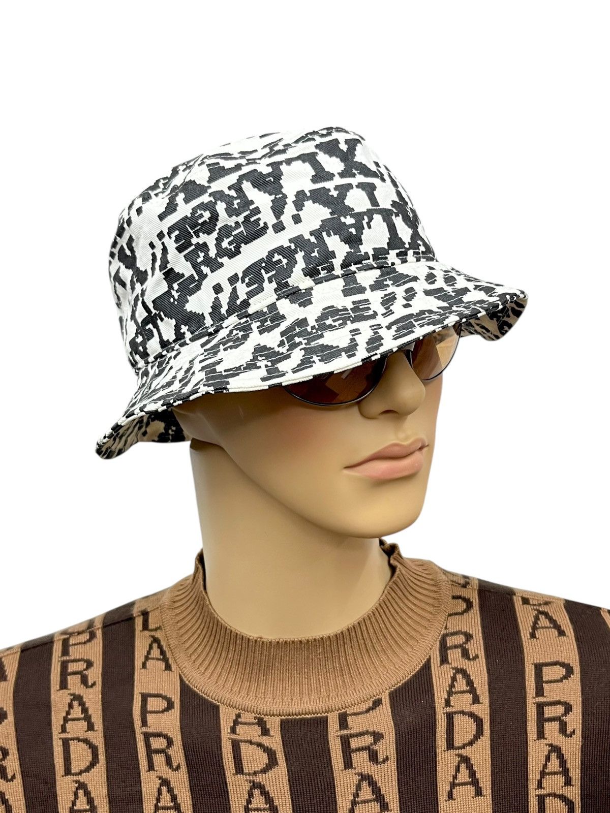 Sex Skateboards 🔥Hip Hop 90’s X-LARGE Monogram Bucket Hat Dior Style Jnco Size ONE SIZE - 1 Thumbnail