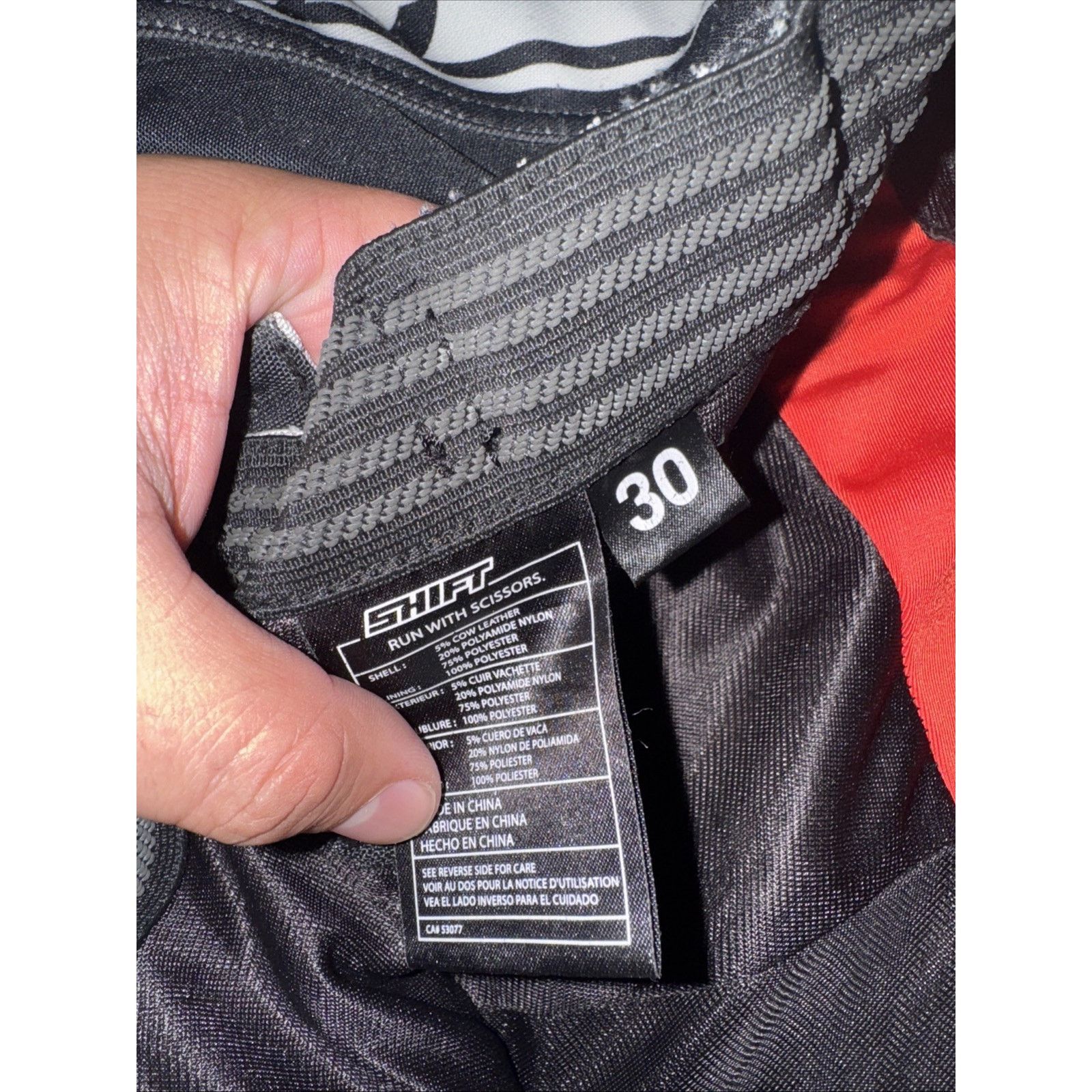 Yamaha Shift Racing Motocross Pants Size 30 Black Yamaha Size US 30 / EU 46 - 4 Thumbnail