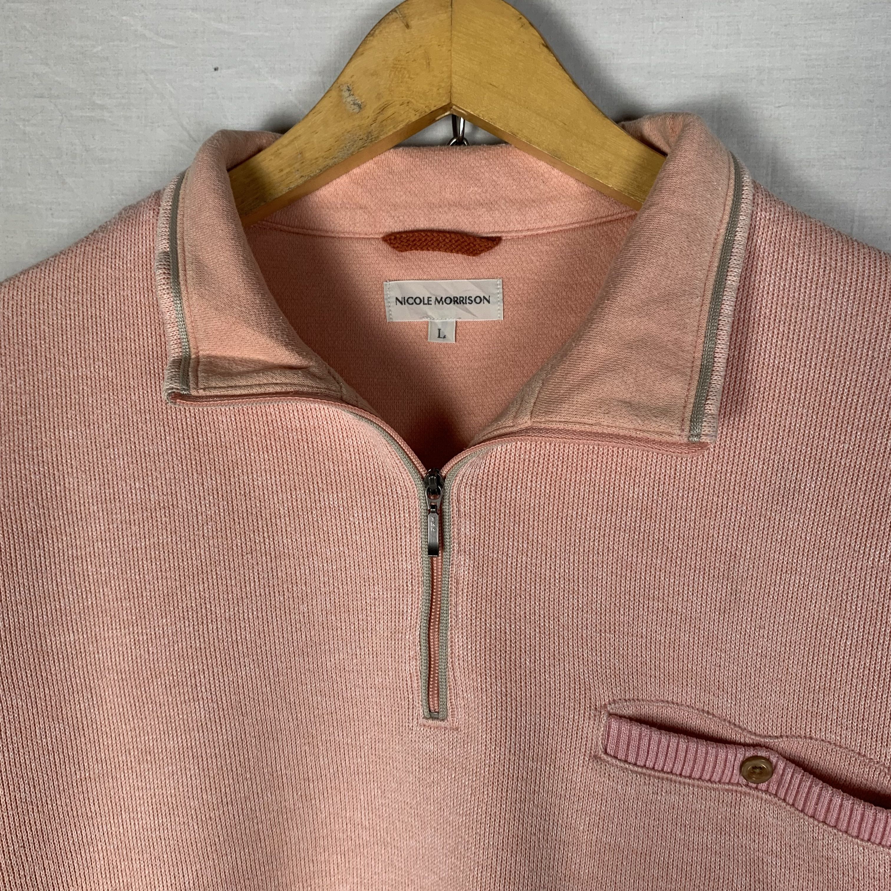 Japanese Brand Vintage Nicole Morisson Halfzip Sweatshirt Crewneck Size US M / EU 48-50 / 2 - 4 Thumbnail