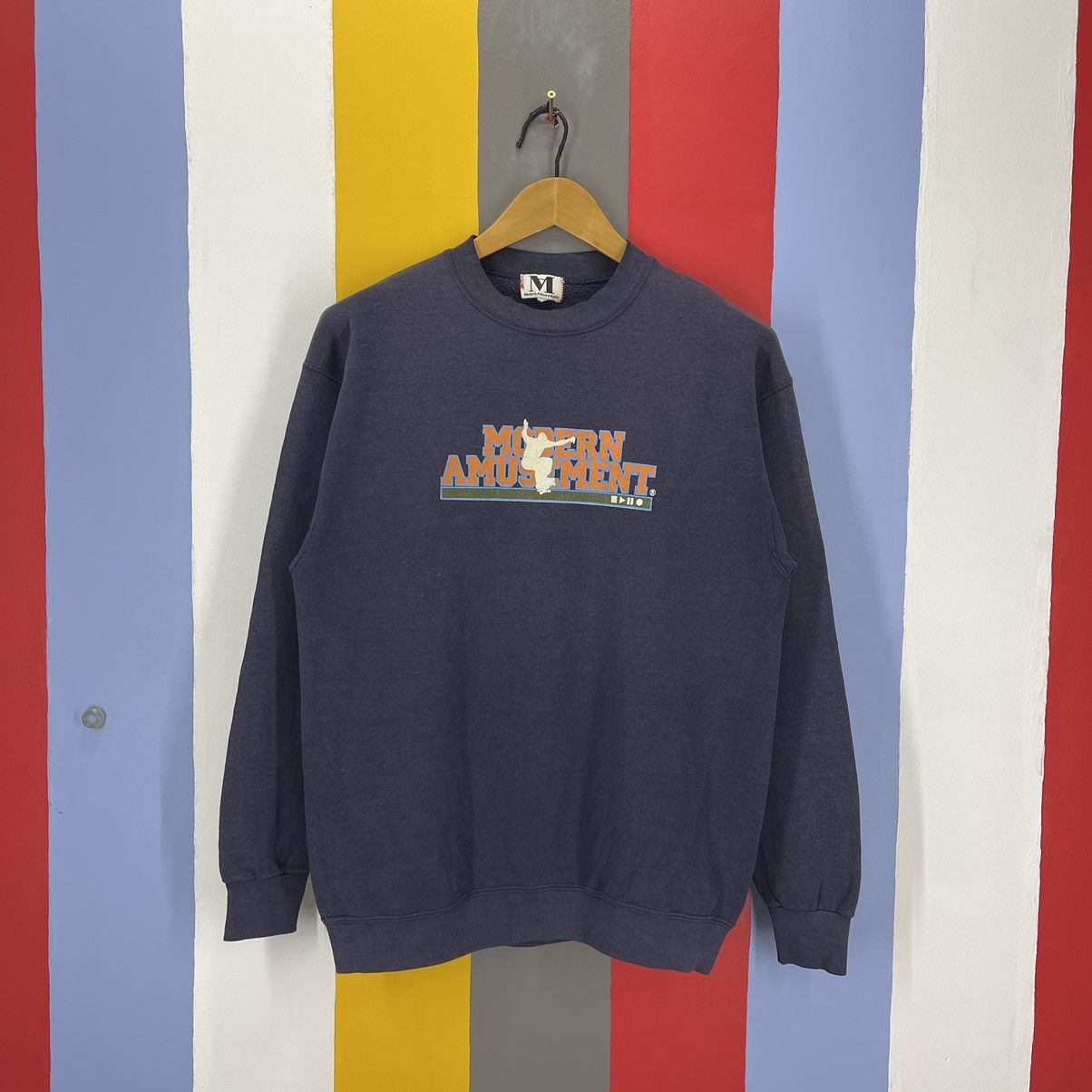 Modern Amusement 90s Vintage MODERN AMUSEMENT Crew Neck Sweatshirt #1454/AX Size US M / EU 48-50 / 2 - 1 Thumbnail