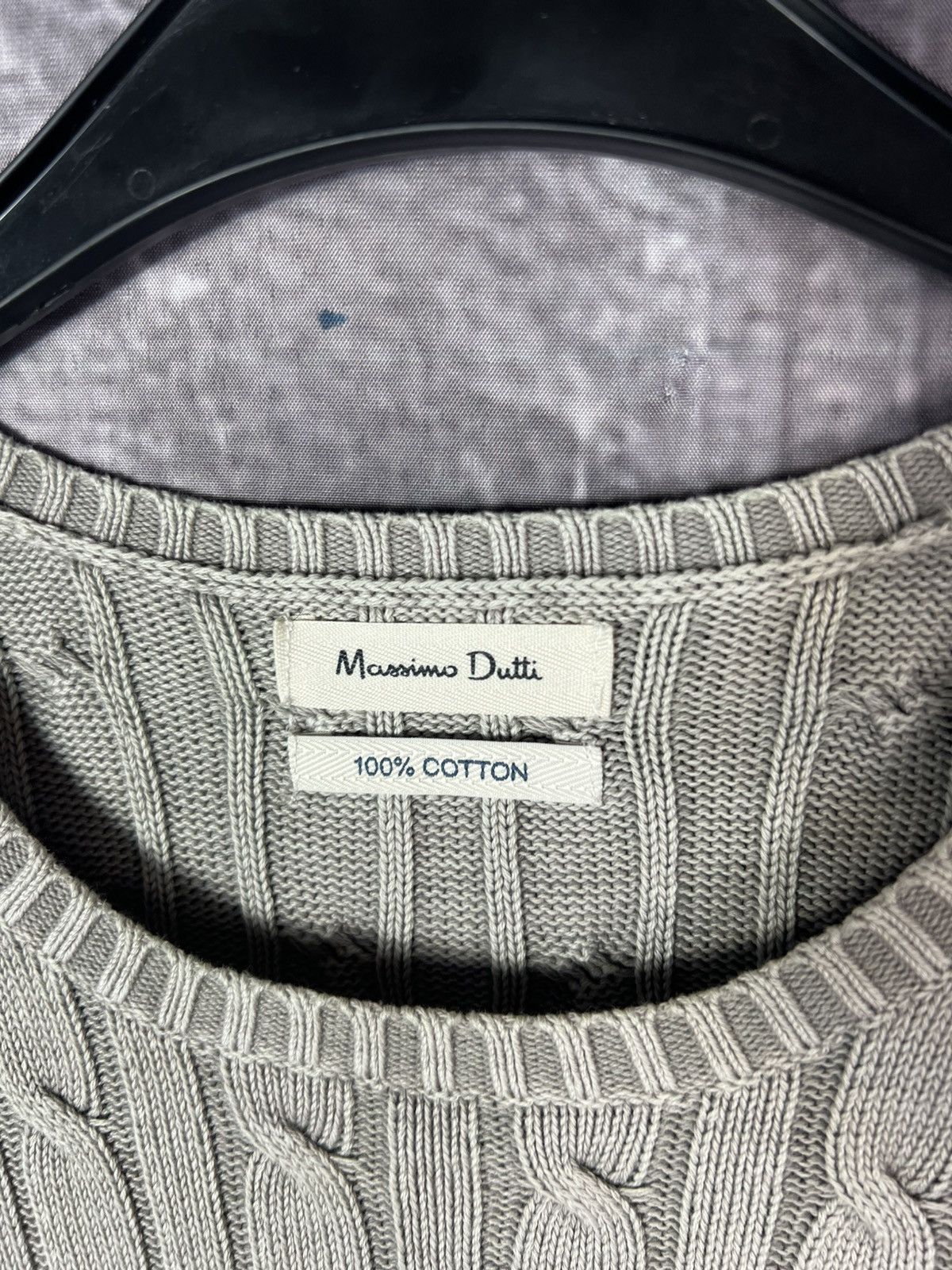 Massimo Dutti Massimo Dutti Luxury Cotton Cable Knit Jumper Sweater Size US M / EU 48-50 / 2 - 6 Thumbnail